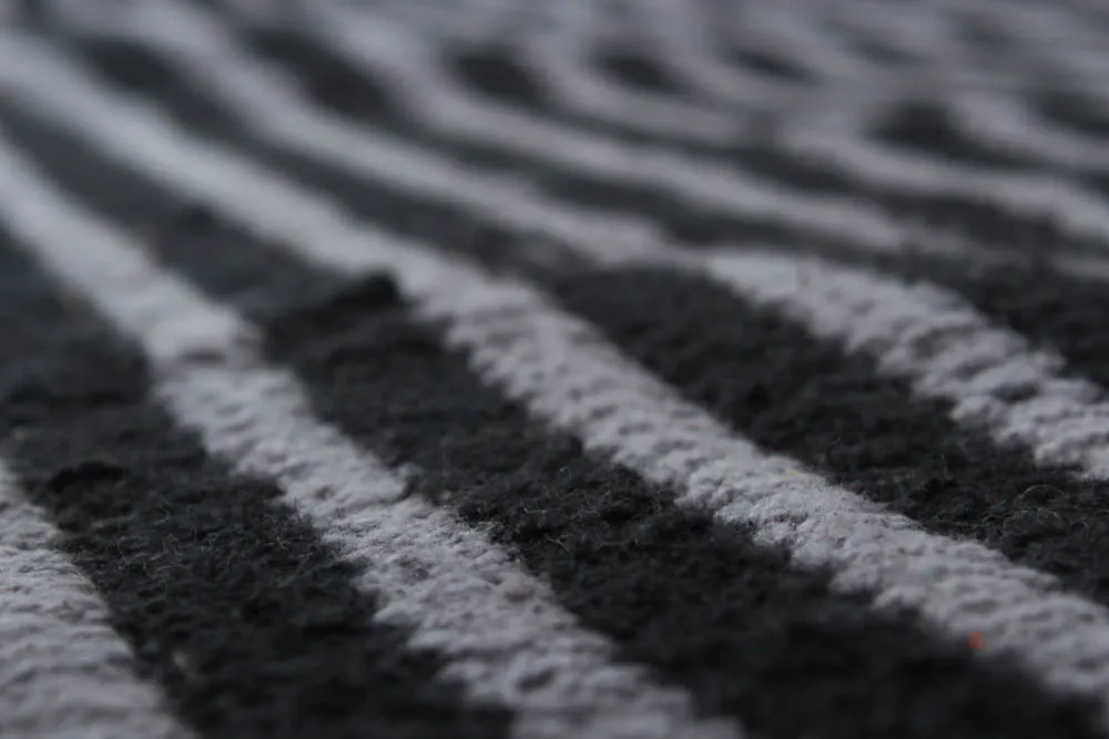 Rag rug - Eila (grey/grey-black)
