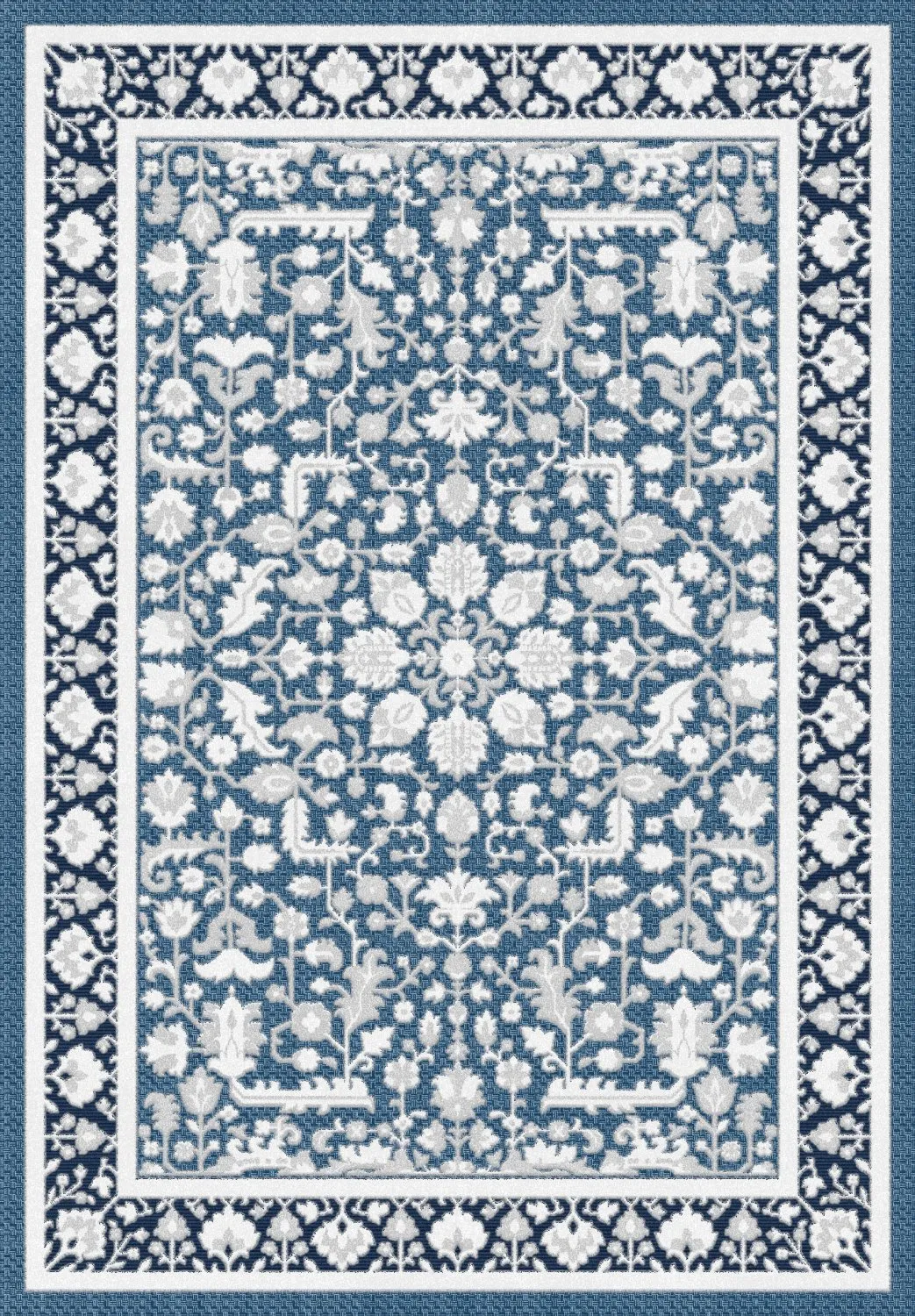 Wilton rug - Ember (blue)