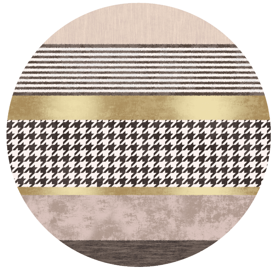 Round rug - Esme (brown/multi)