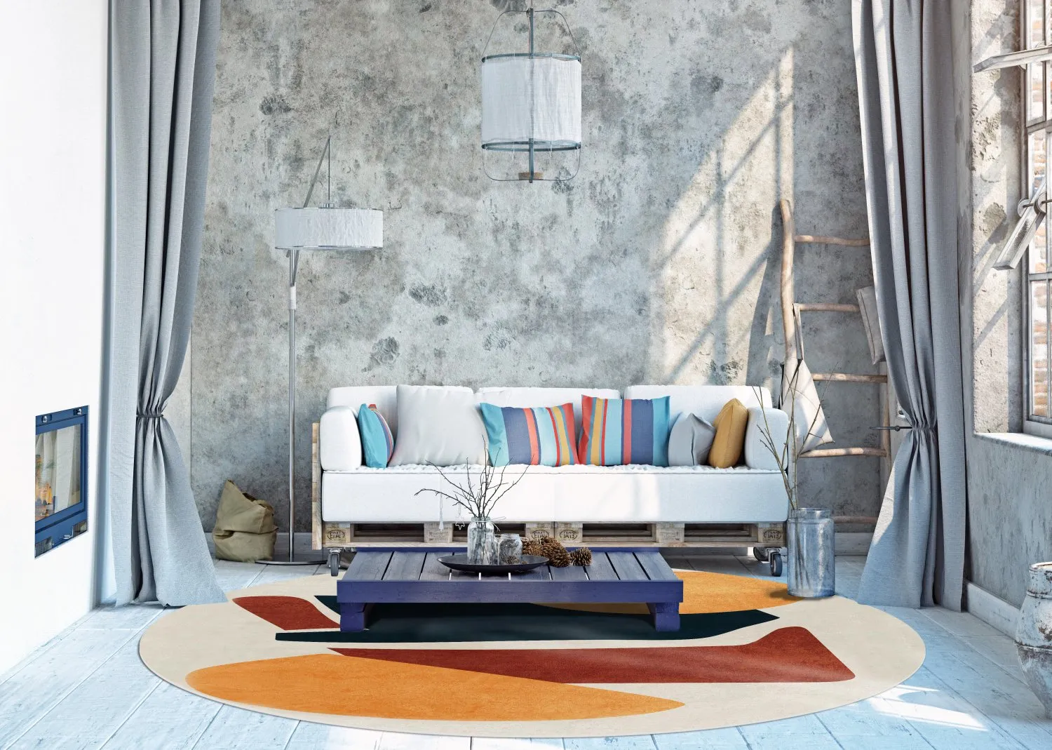 Round rug - Beira (multi)