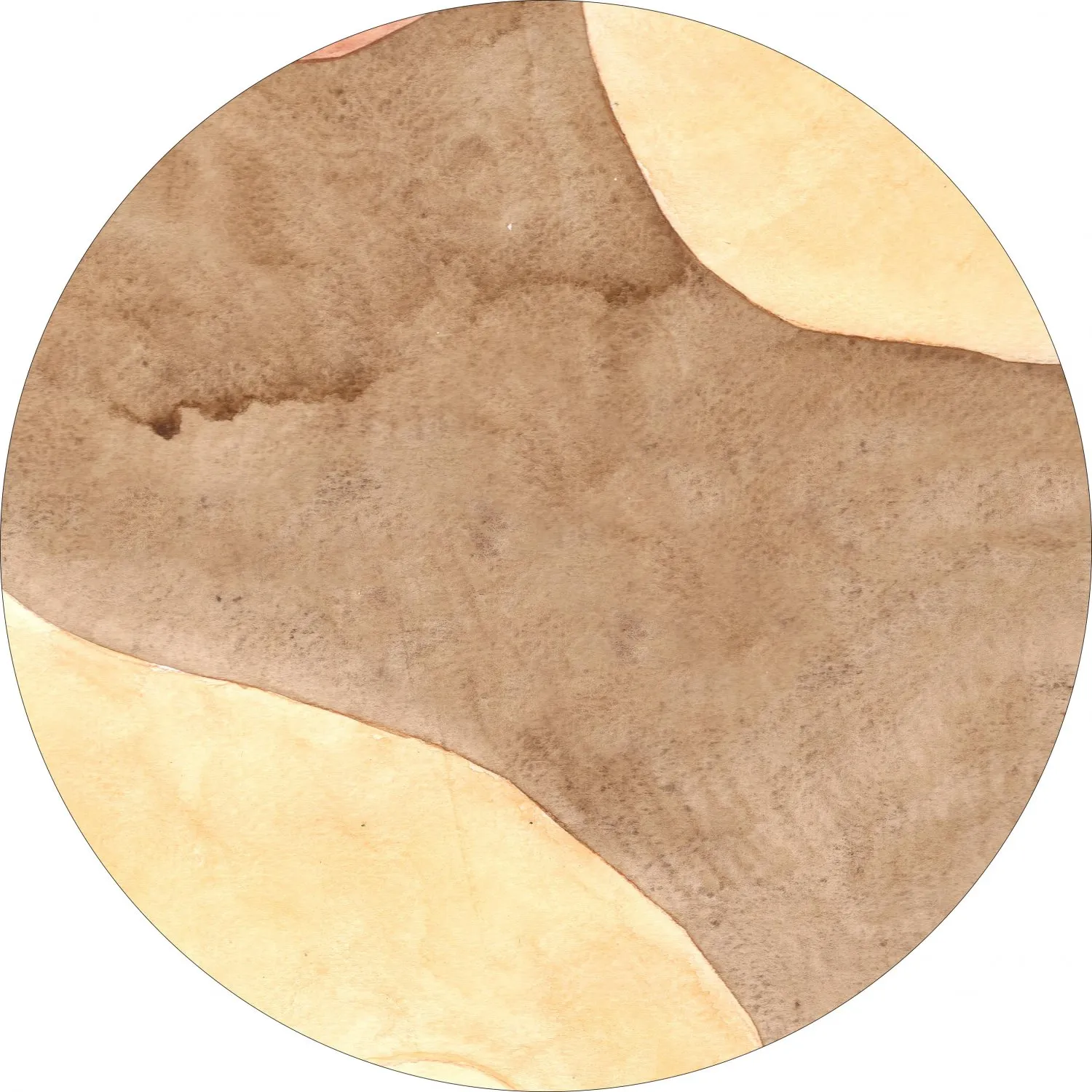 Round rug - Nisa (brown/beige)