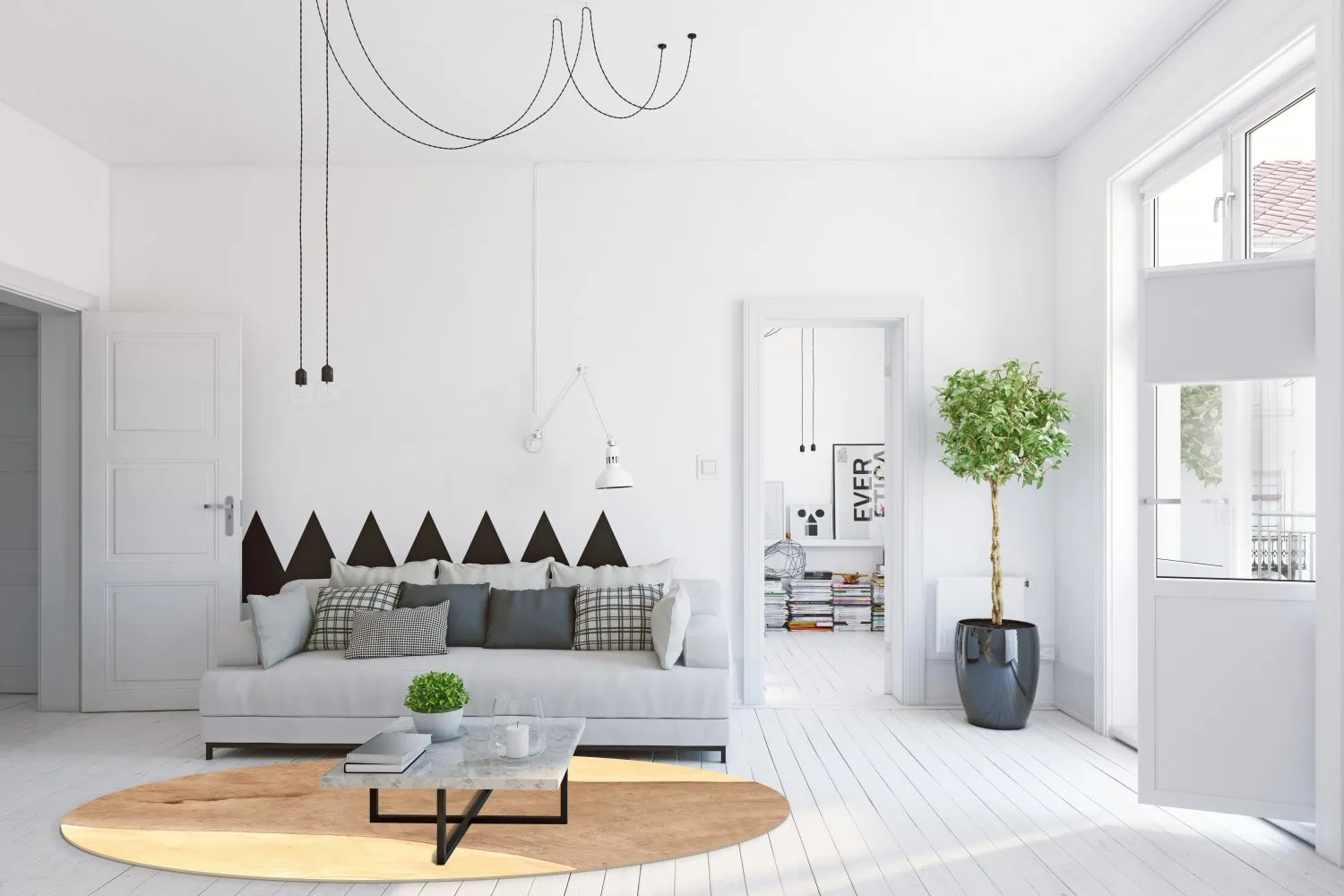 Round rug - Nisa (brown/beige)