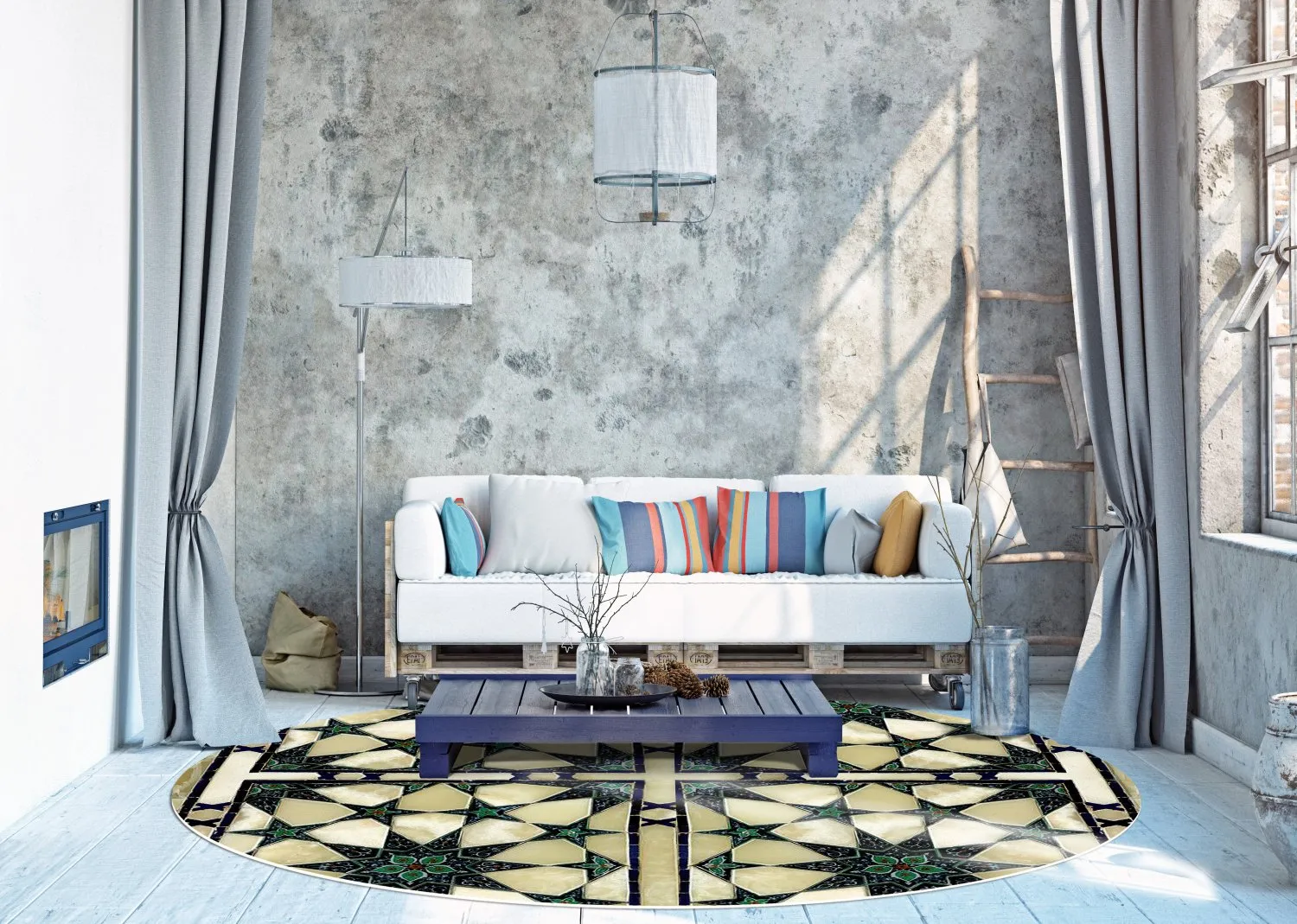 Round rug - Pino (multi)