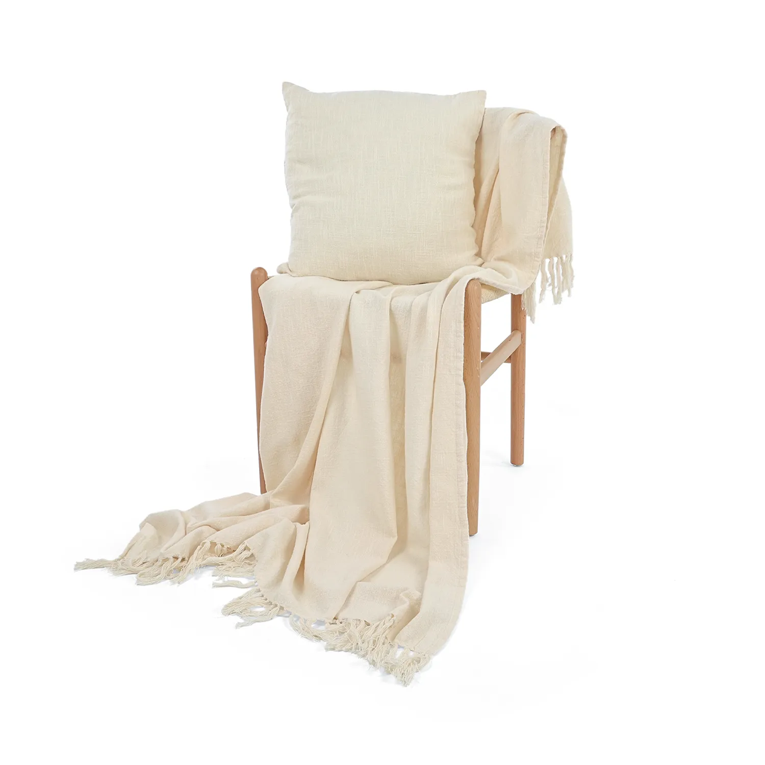 Throws - Veya cotton throw (cream)