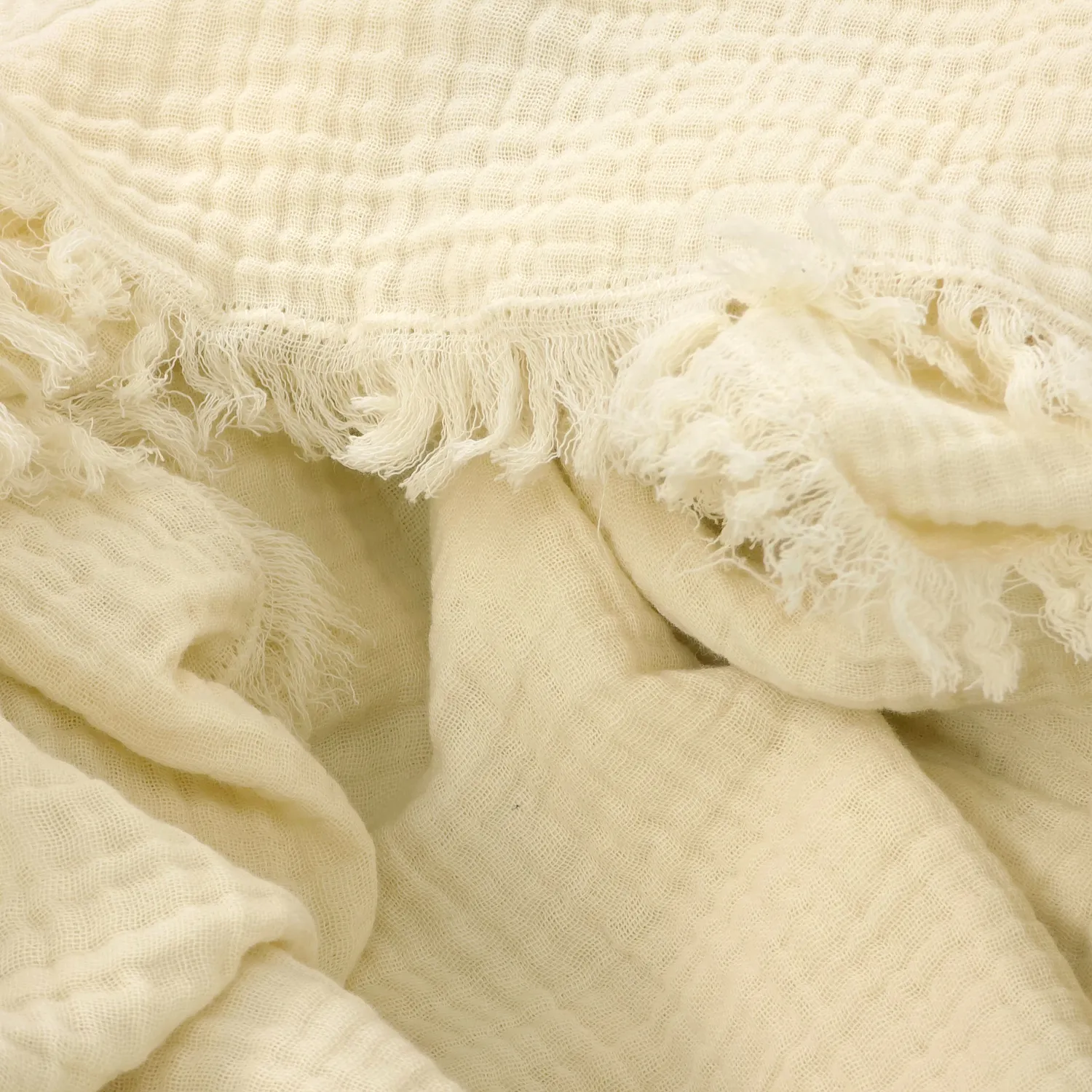 Throws - Muslin throw - Dorena (cream)