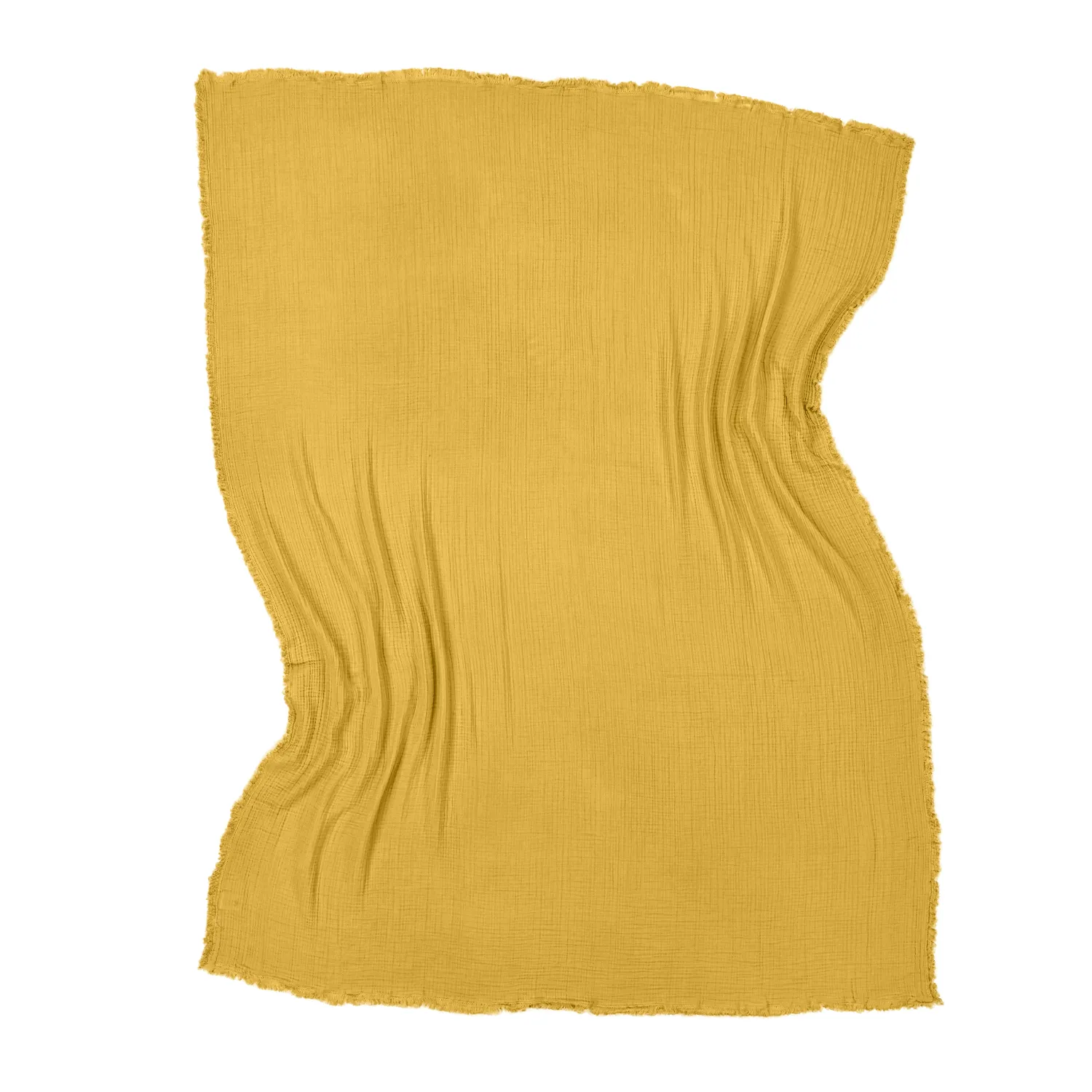 Throws - Muslin throw - Dorena (mustard)