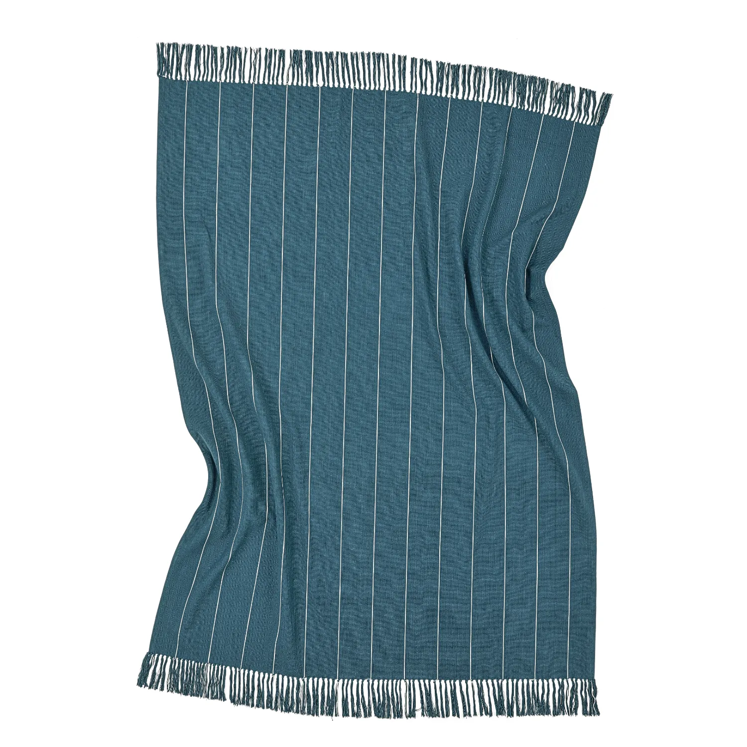 Throws - Cotton throw - Martina Stripe (blue/white)