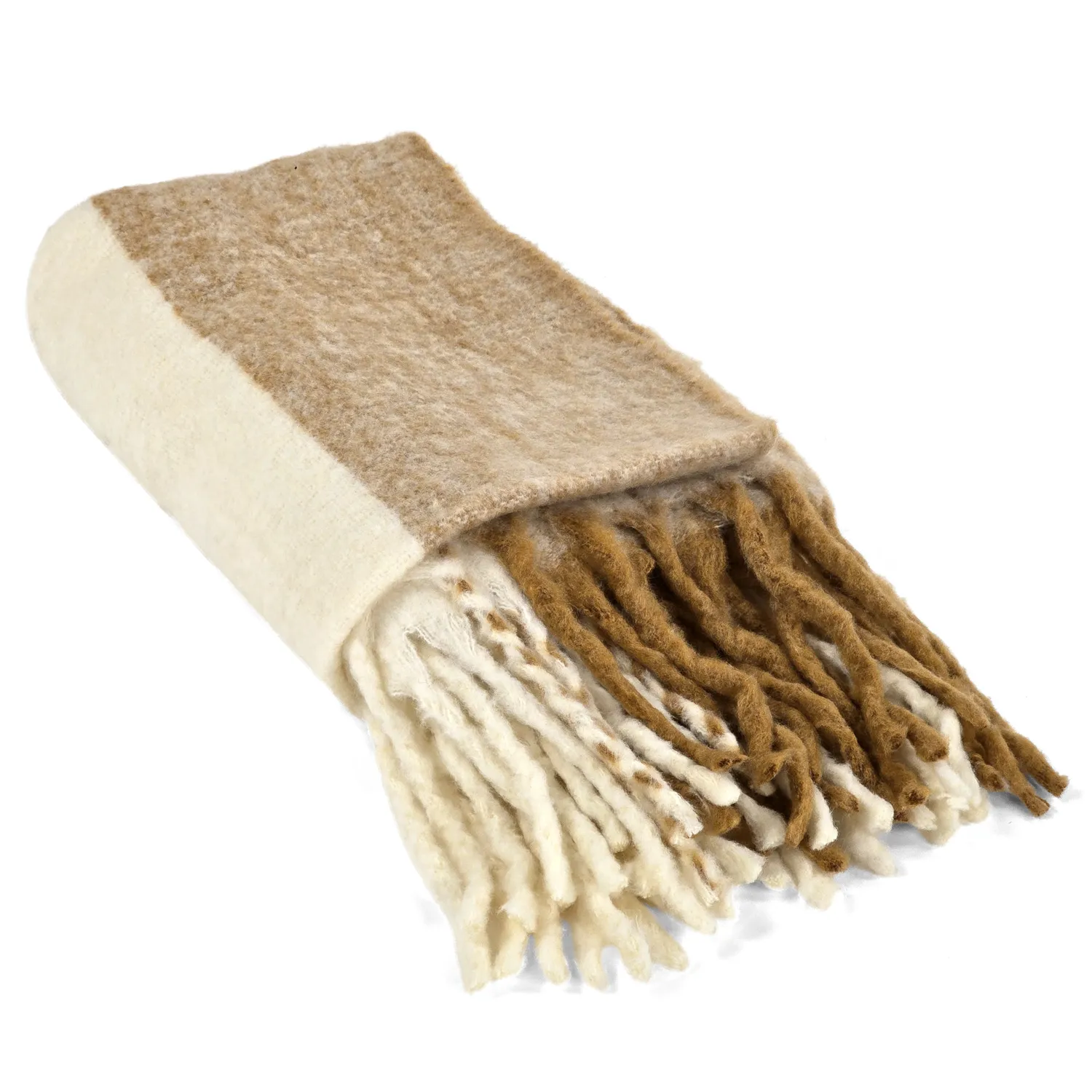 Throws - Plaid in wool mix - Carol (yellow)