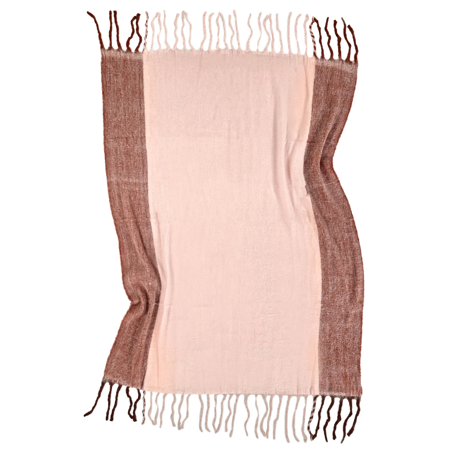 Throws - Plaid in wool mix - Carol (pink)