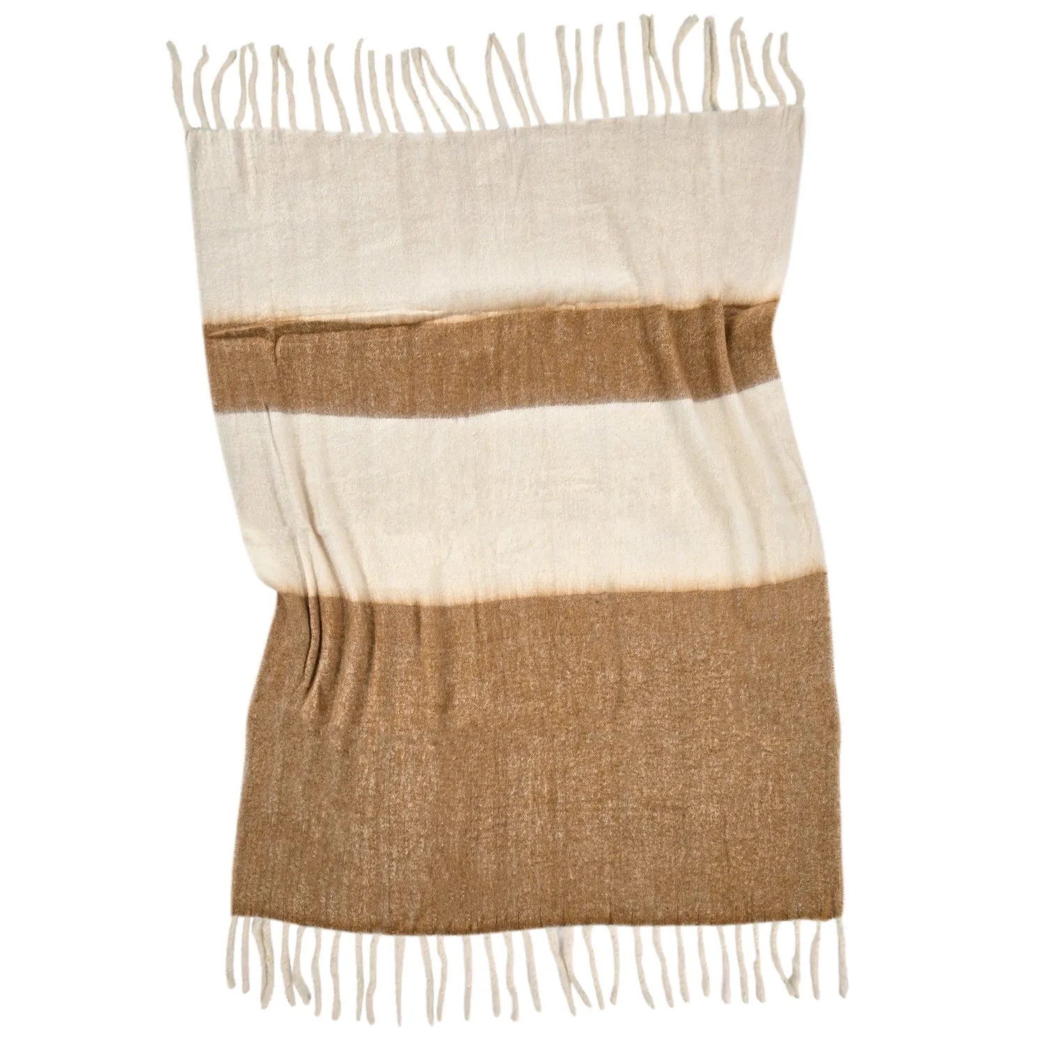 Throws - Plaid in wool mix - Carrie (yellow)