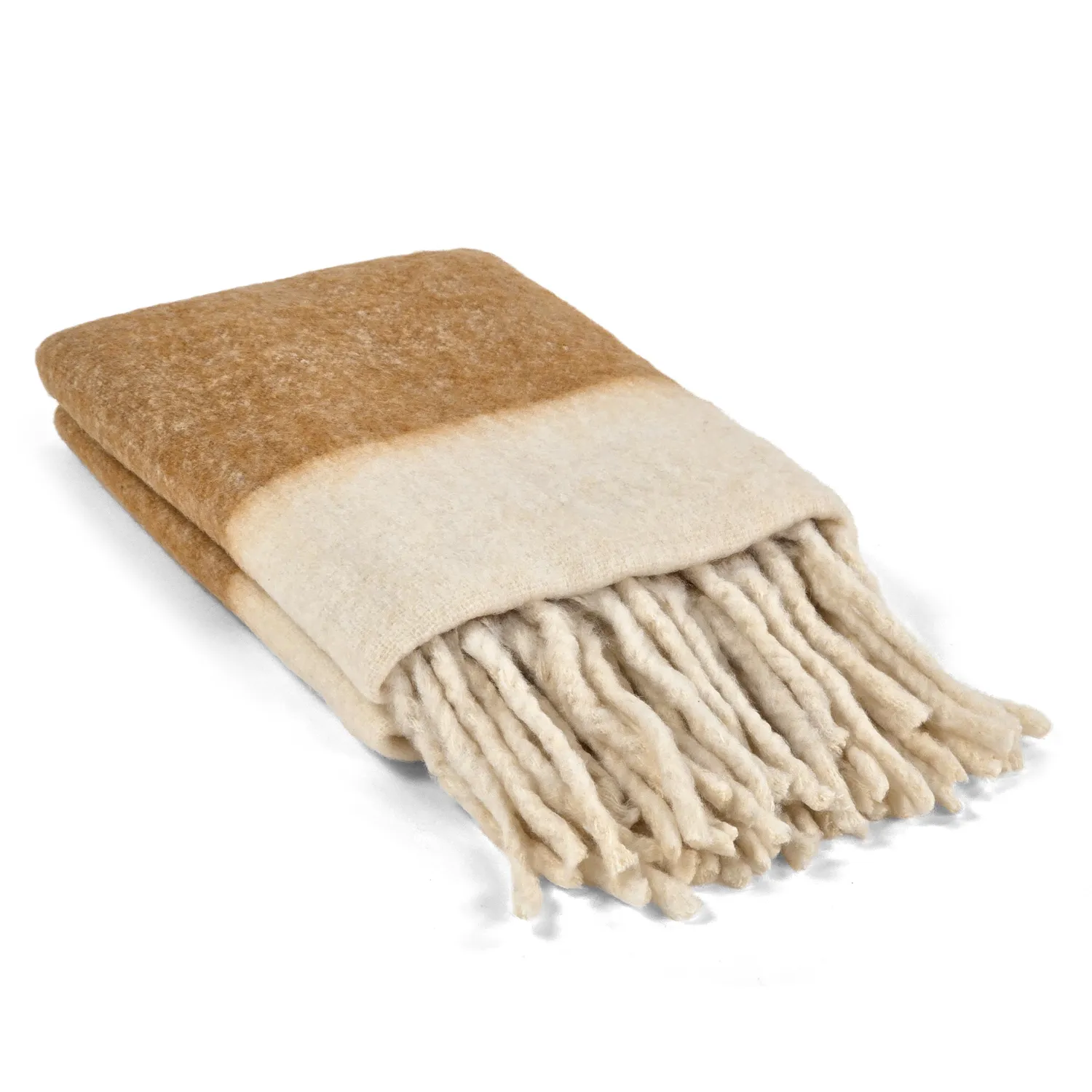 Throws - Plaid in wool mix - Carrie (yellow)