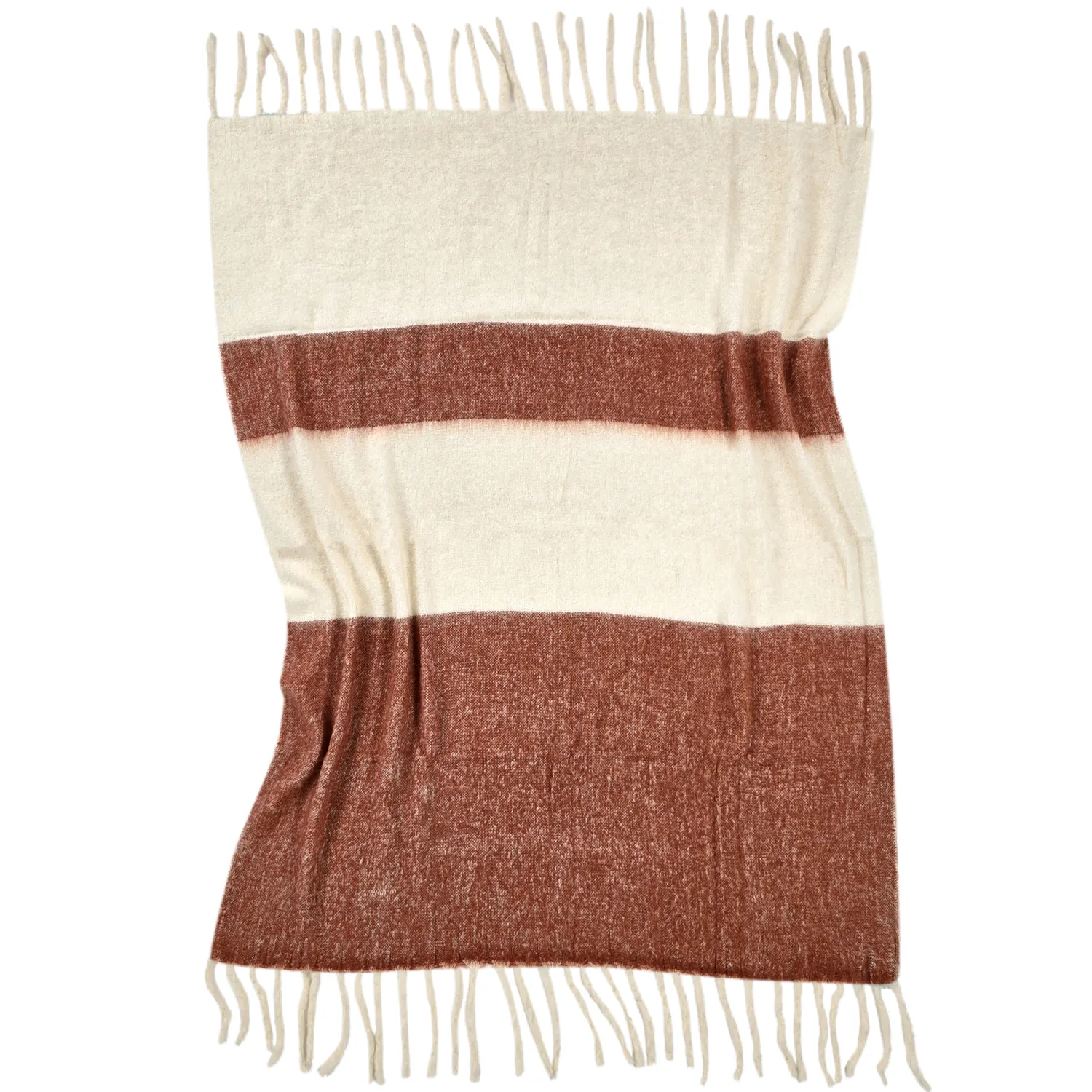 Throws - Plaid in wool mix - Carrie (pink)