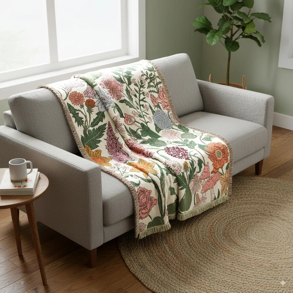 Throws - Fiori Tapestry Blanket (multi)