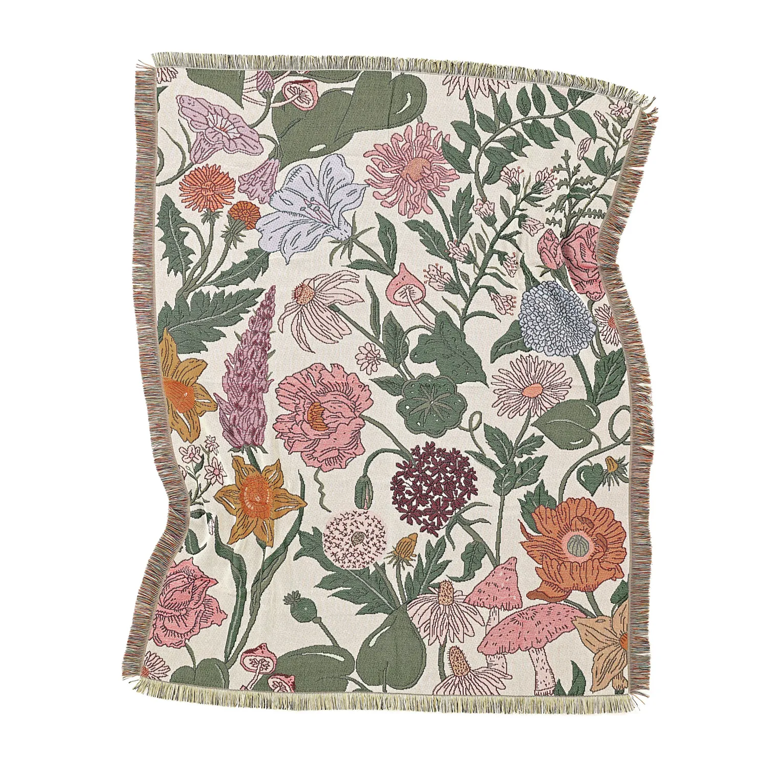 Throws - Fiori Tapestry Blanket (multi)