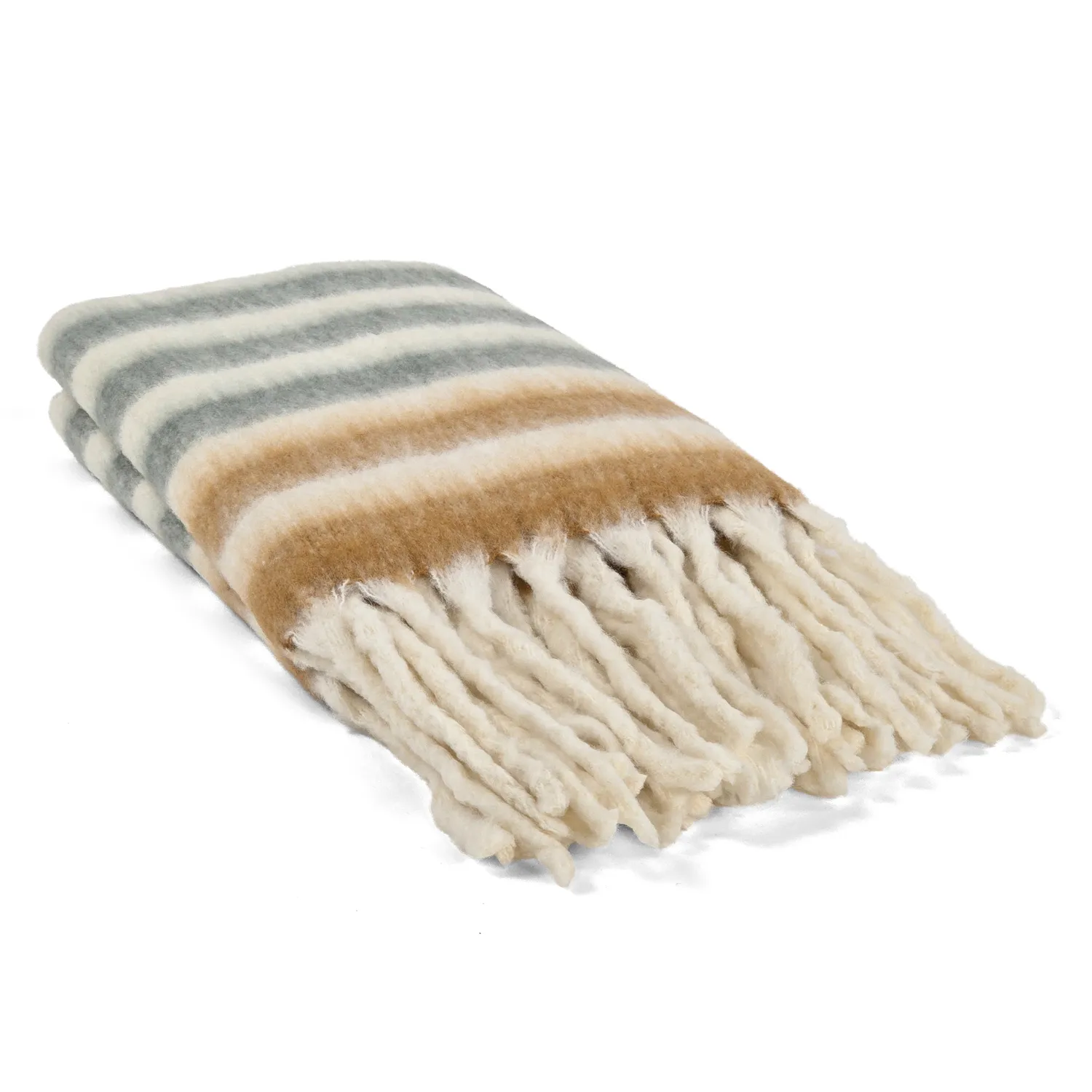 Throws - Plaid in wool mix - Monica (yellow)