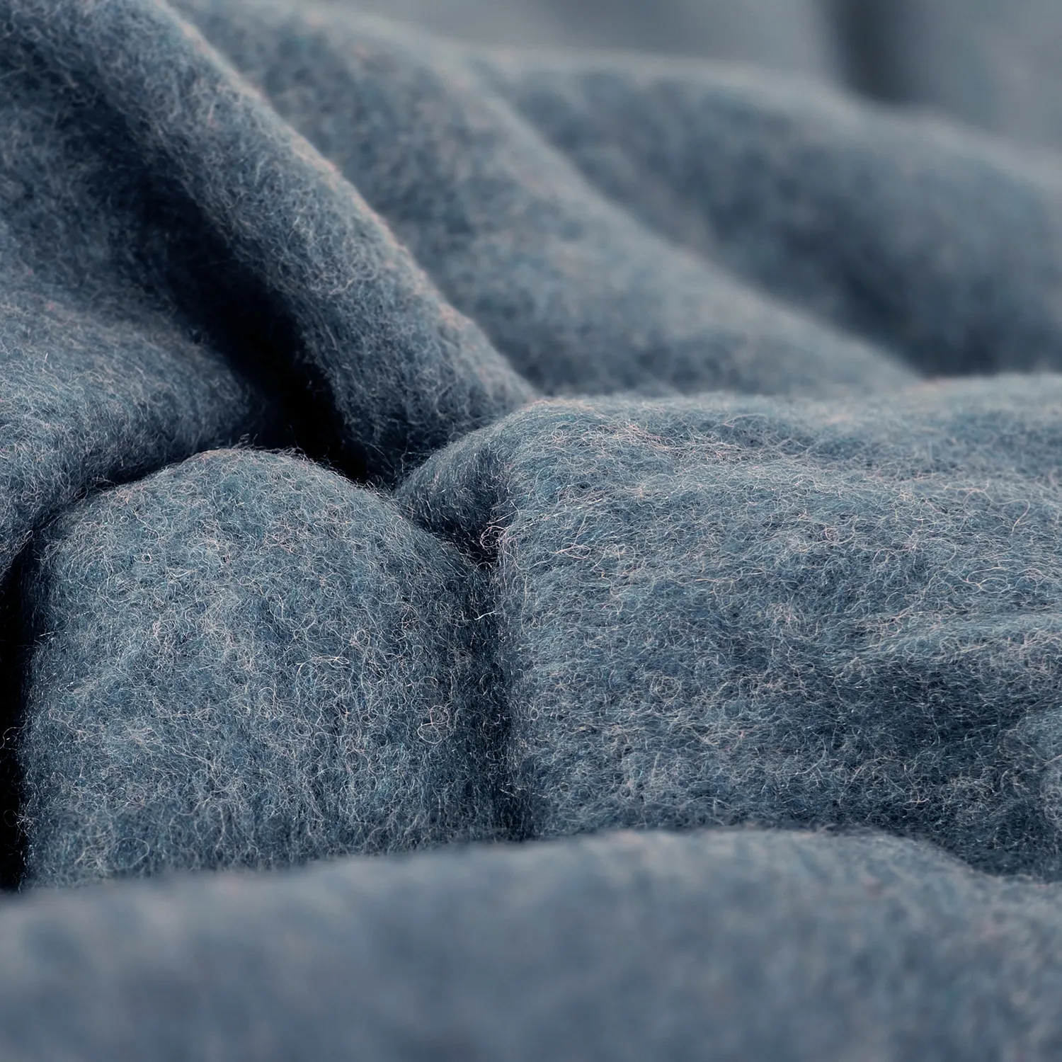 Throws - Plaid in wool mix - Samantha (blue)