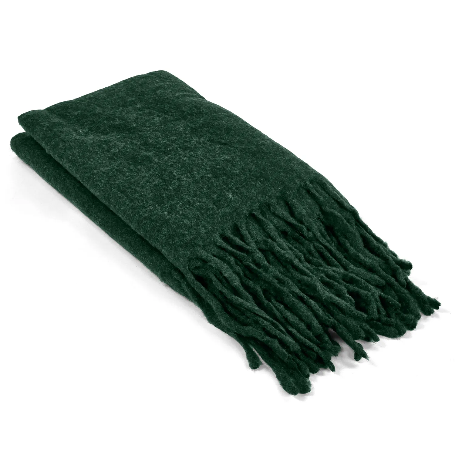 Throws - Plaid in wool mix - Samantha (green)