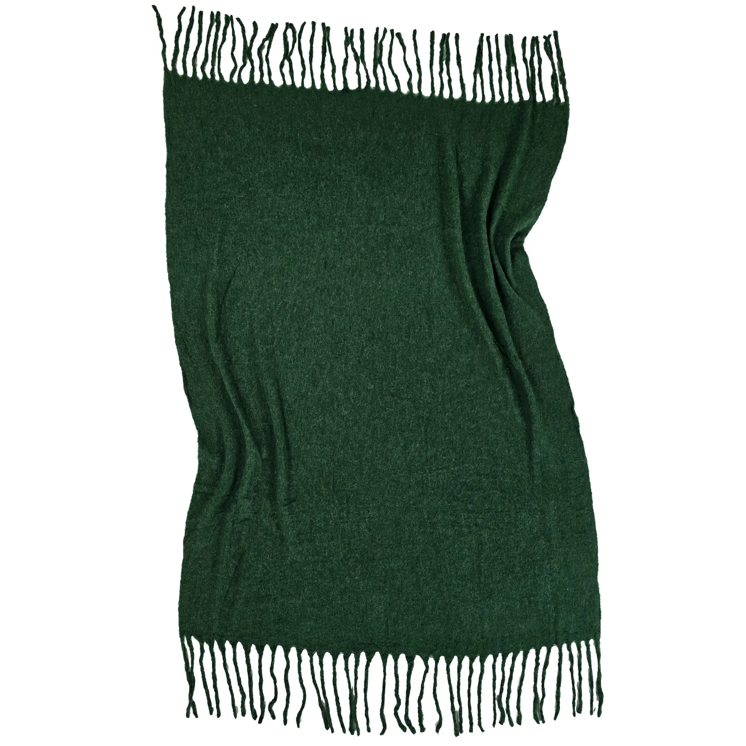 Throws - Plaid in wool mix - Samantha (green)
