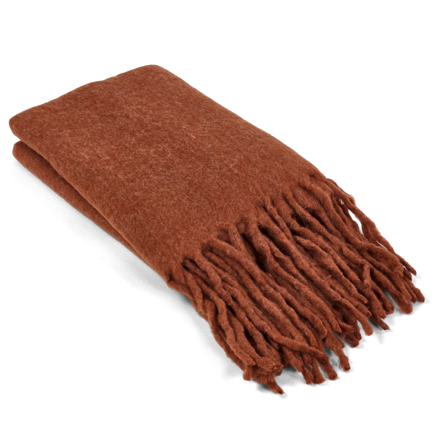 Throws - Plaid in wool mix - Samantha (copper)