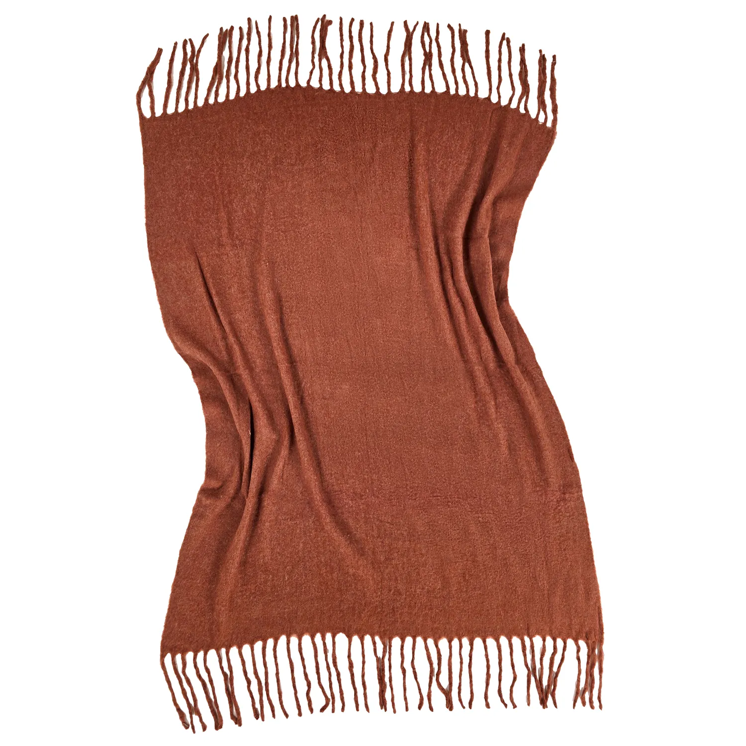 Throws - Plaid in wool mix - Samantha (copper)
