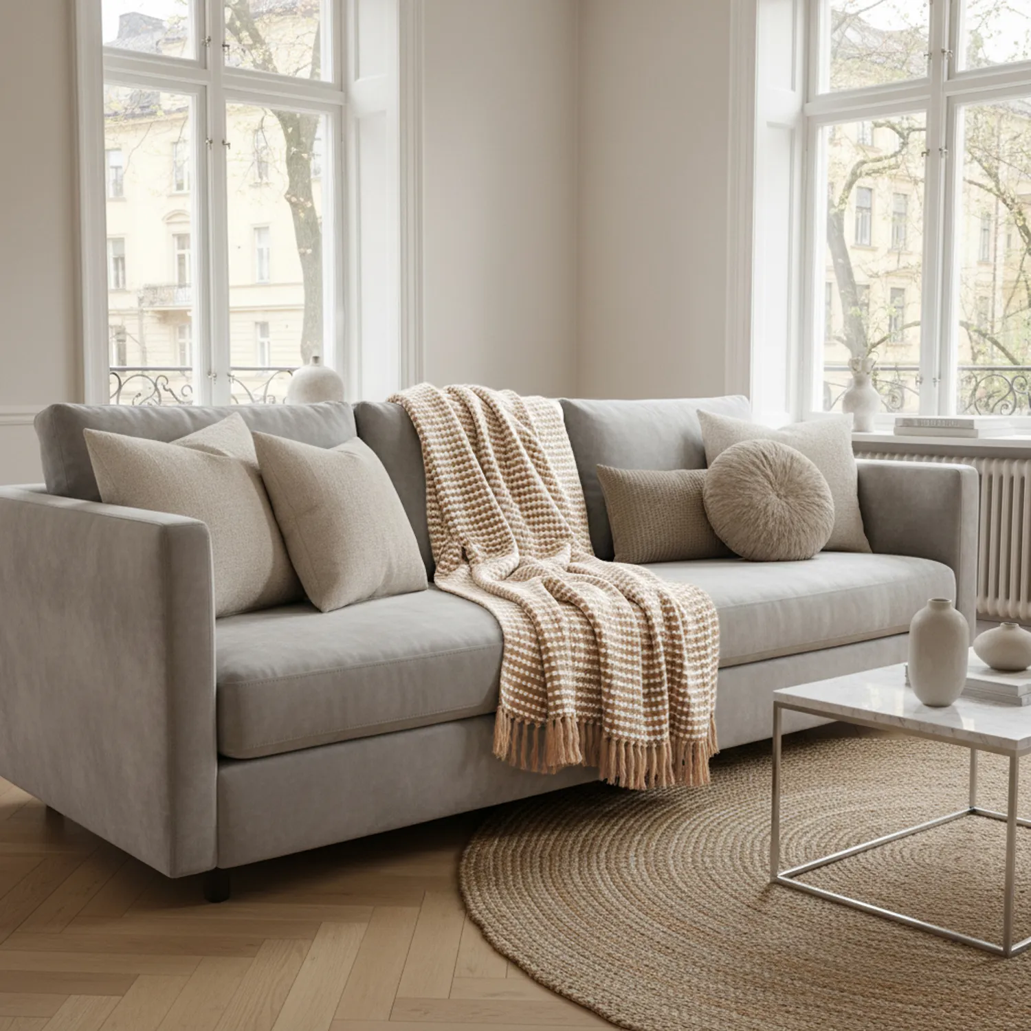 Throws - Quebec Blanket (beige)