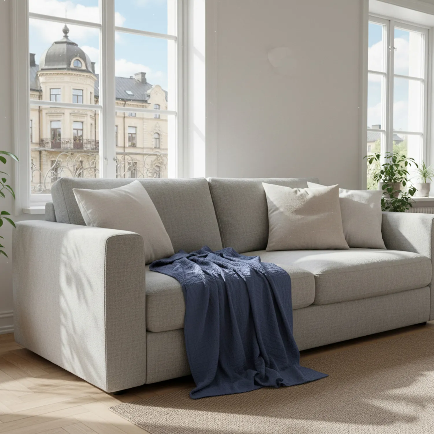 Blankets - Vanja Throw (dark blue)