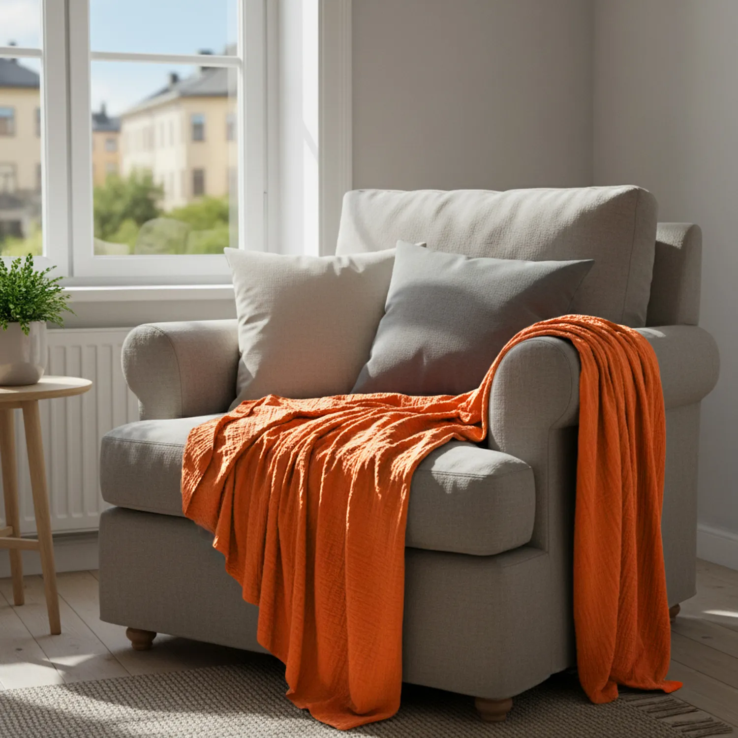 Blankets - Vanja Throw (rust)