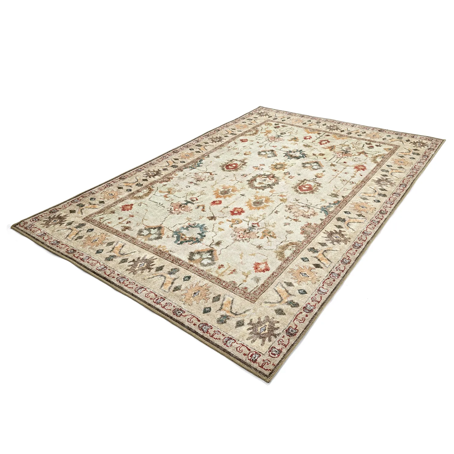 Flatweave rug - Adira (grey/pink)