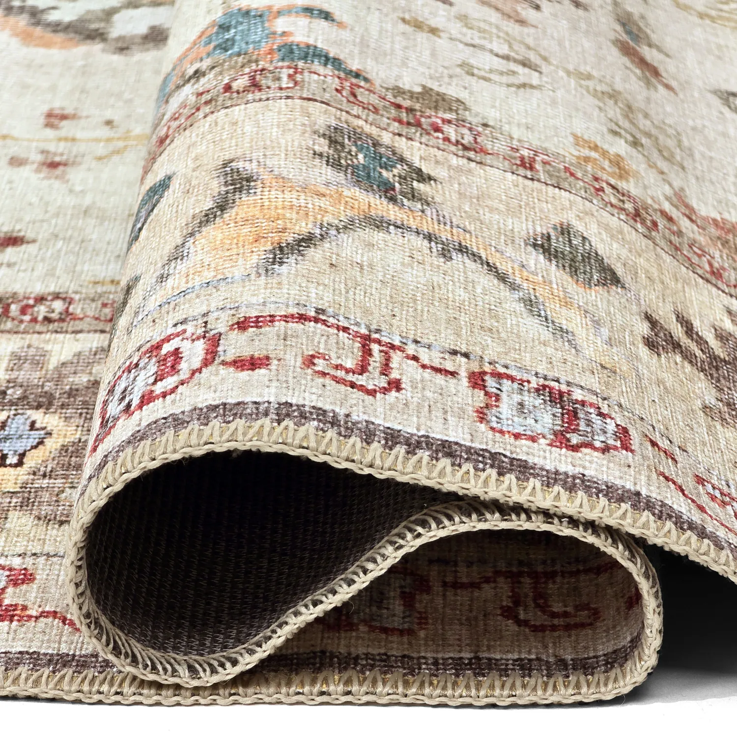 Flatweave rug - Adira (grey/pink)