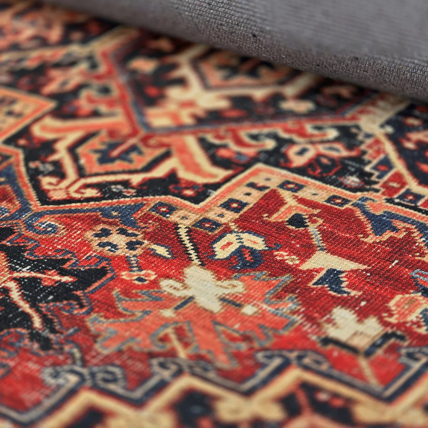 Flatweave rug - Anzali (red)