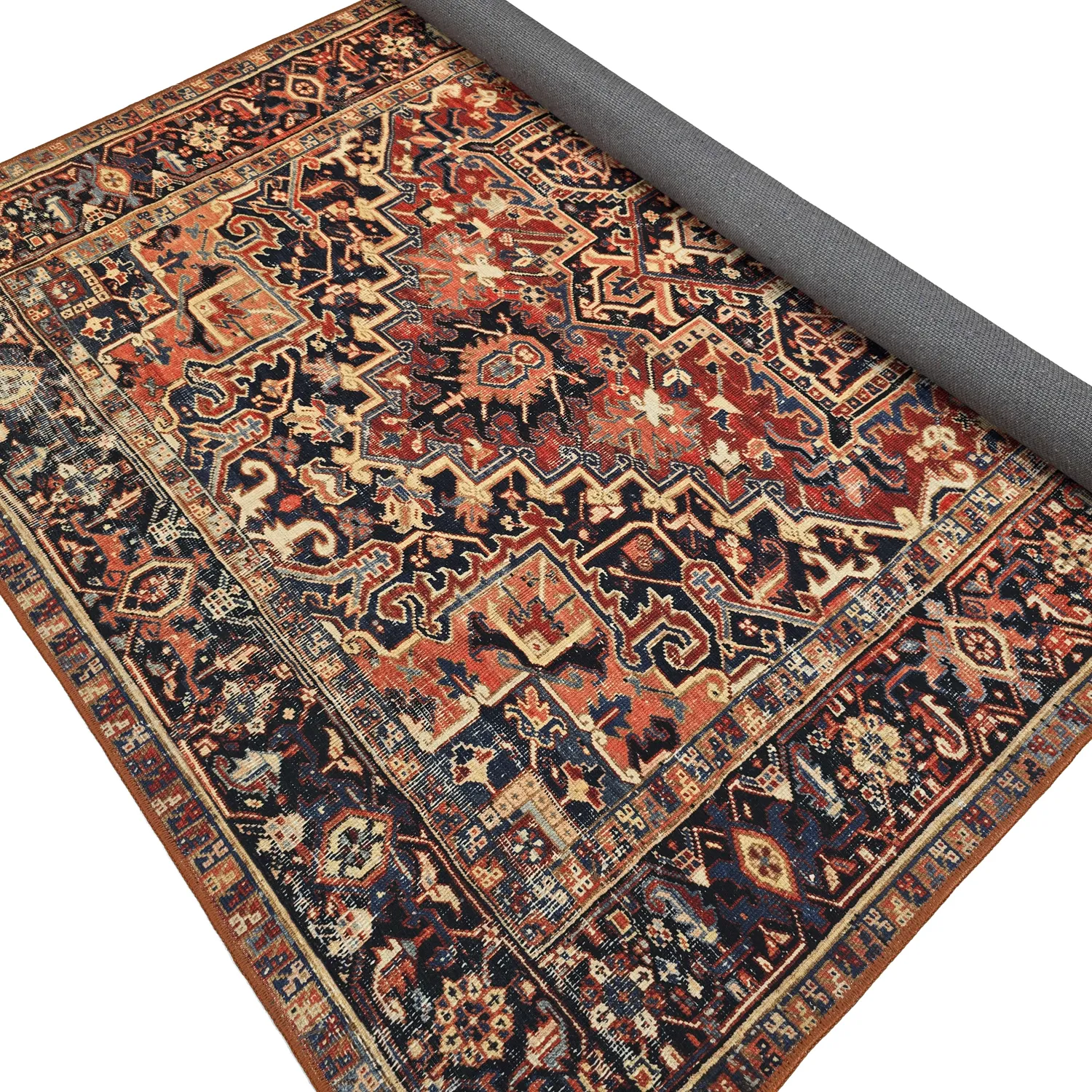 Flatweave rug - Anzali (red)