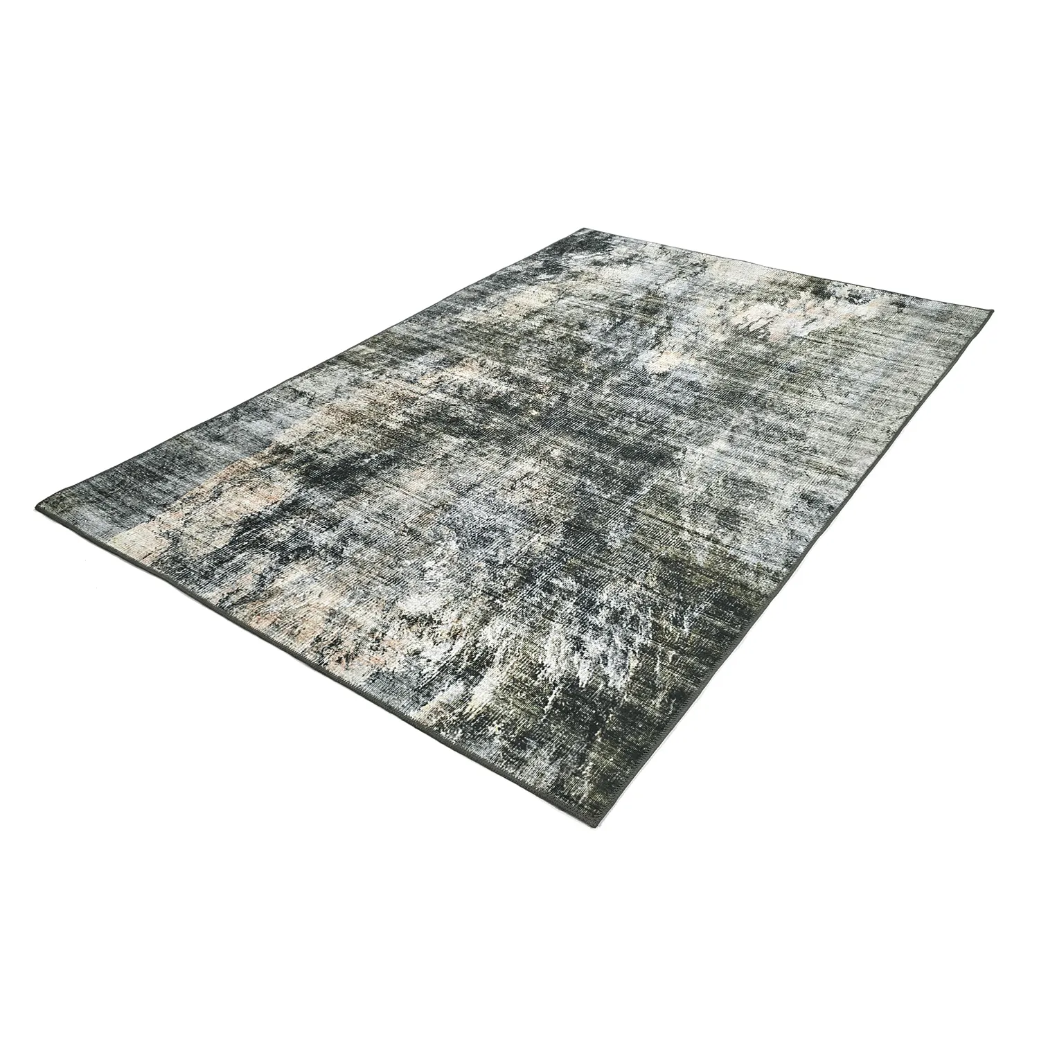 Flatweave rug - Bechar (black/multi)
