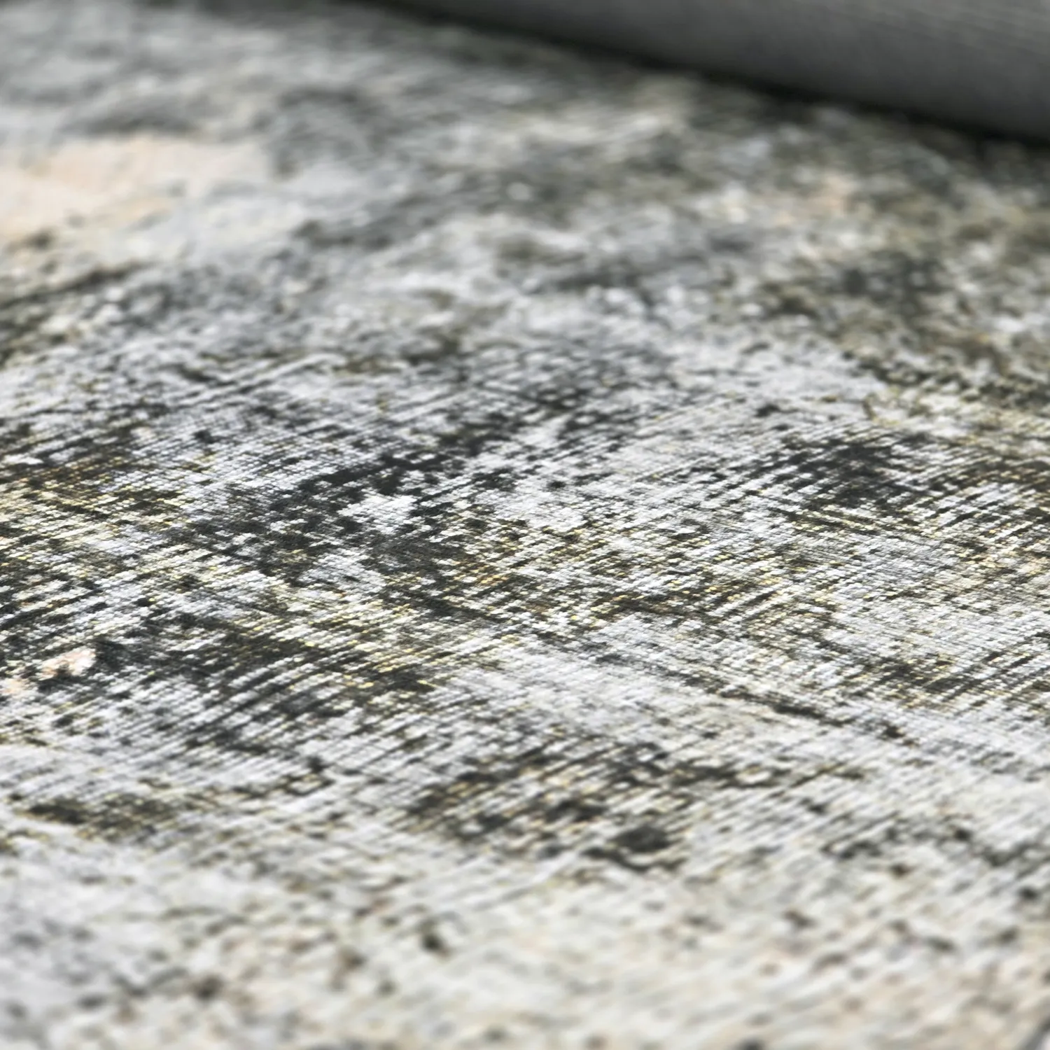 Flatweave rug - Bechar (black/multi)