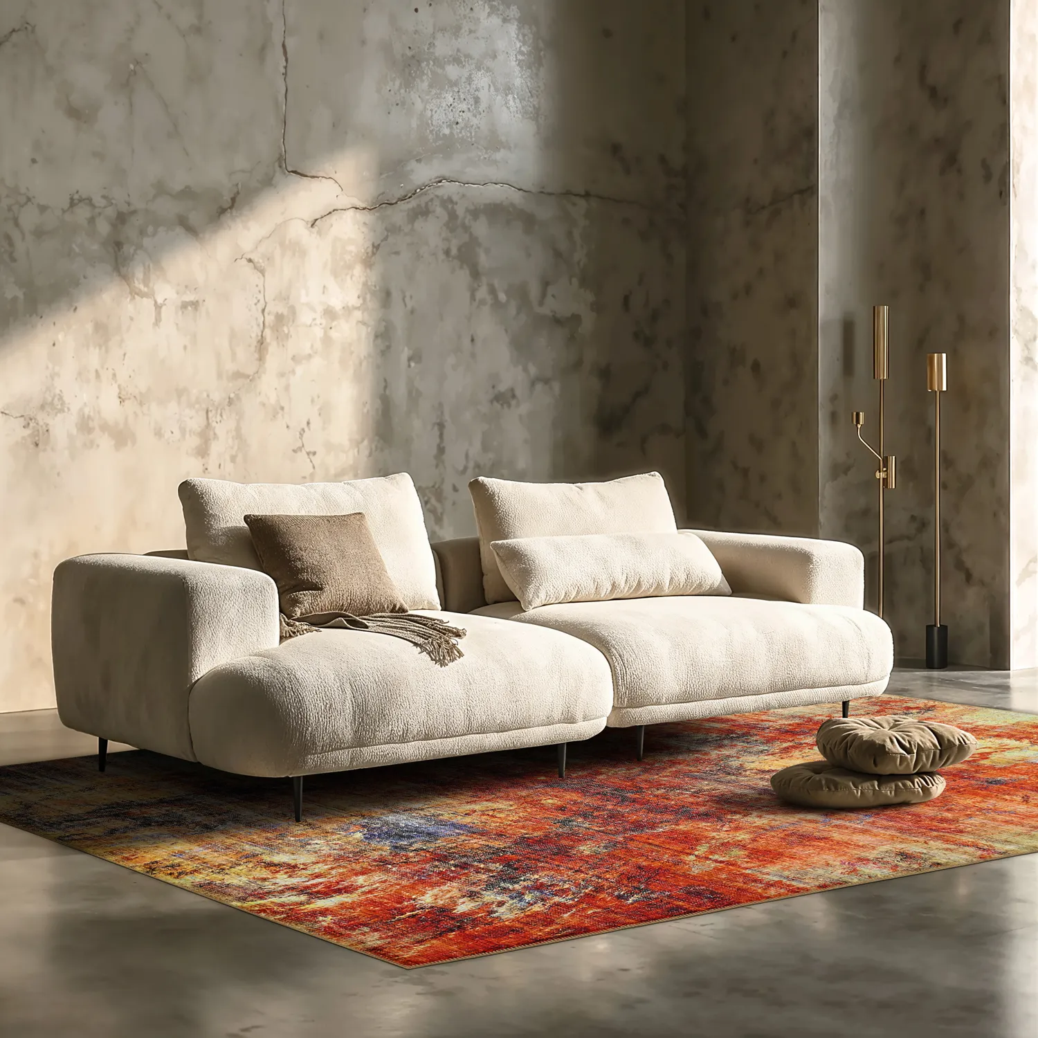 Flatweave rug - Bechar (red/multi)
