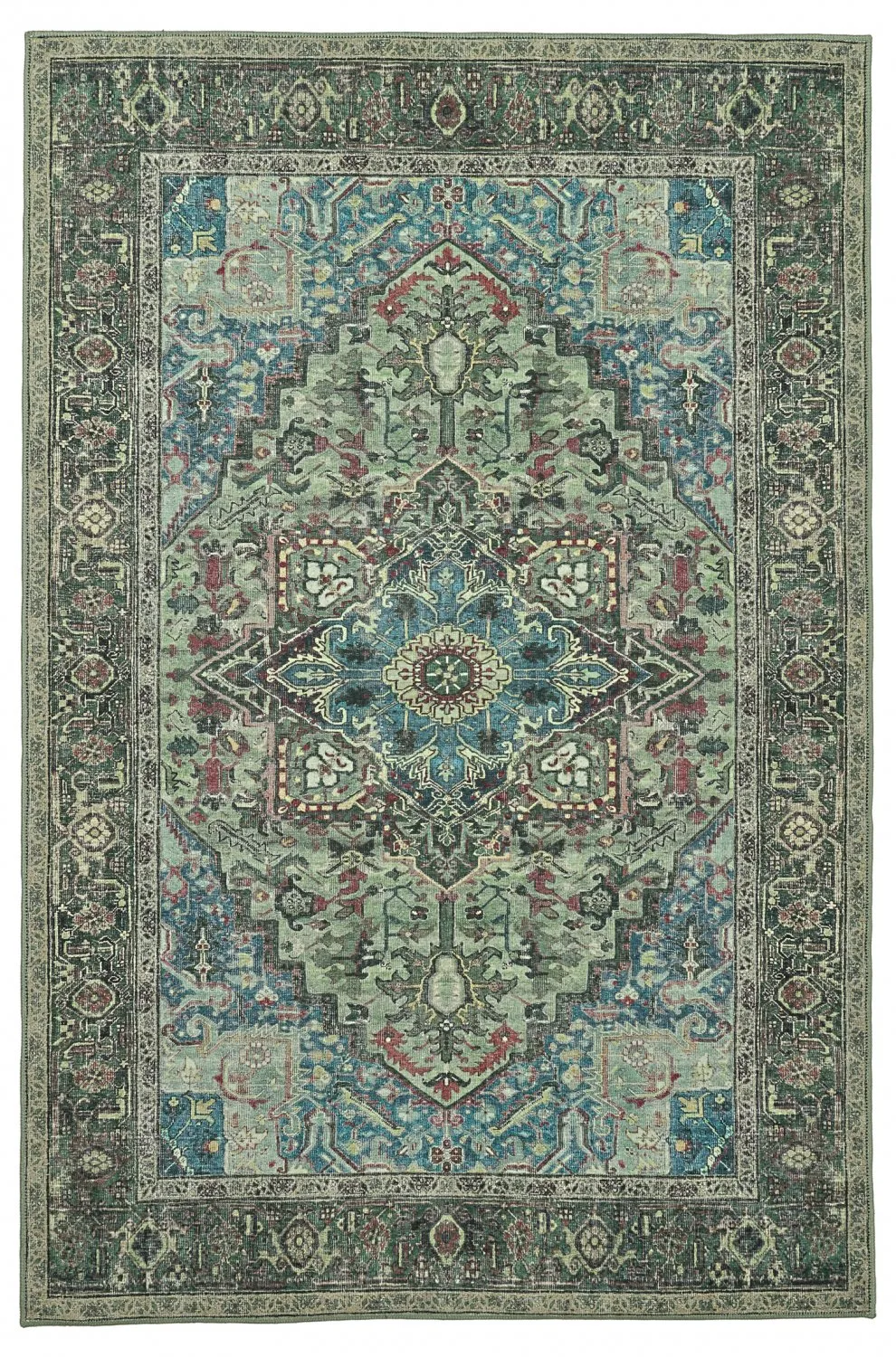 Flatweave rug - Birjand (green)