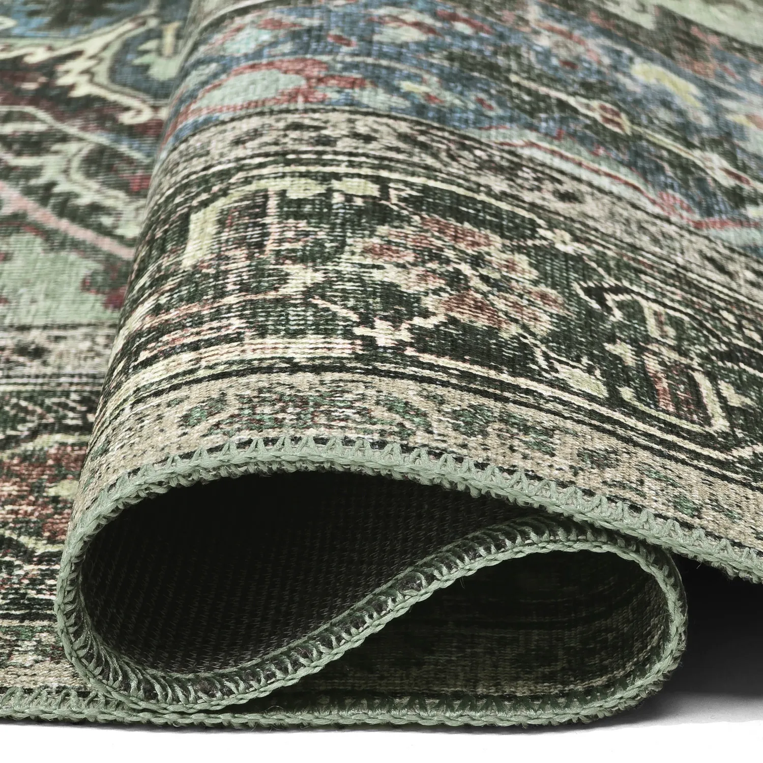 Flatweave rug - Birjand (green)