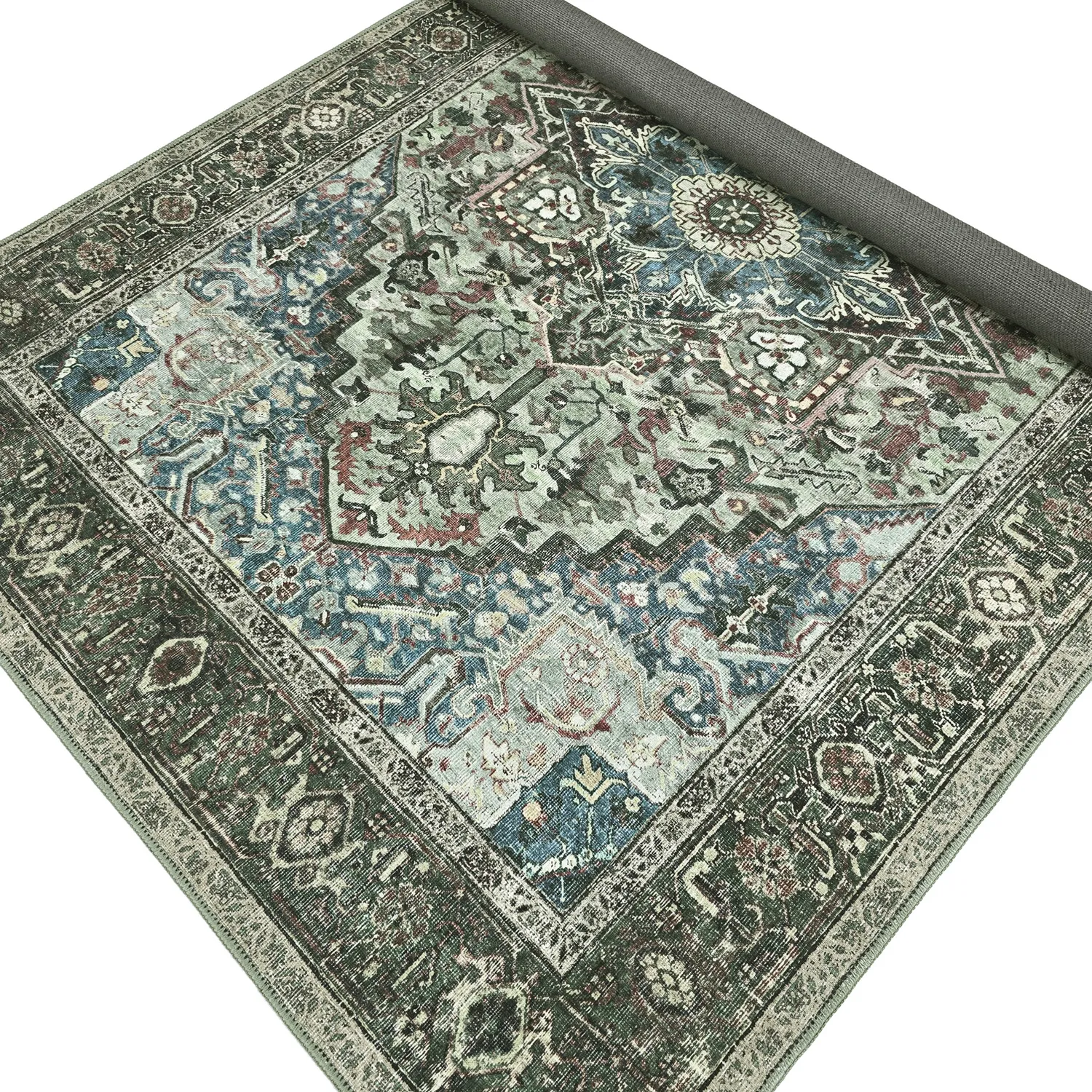Flatweave rug - Birjand (green)
