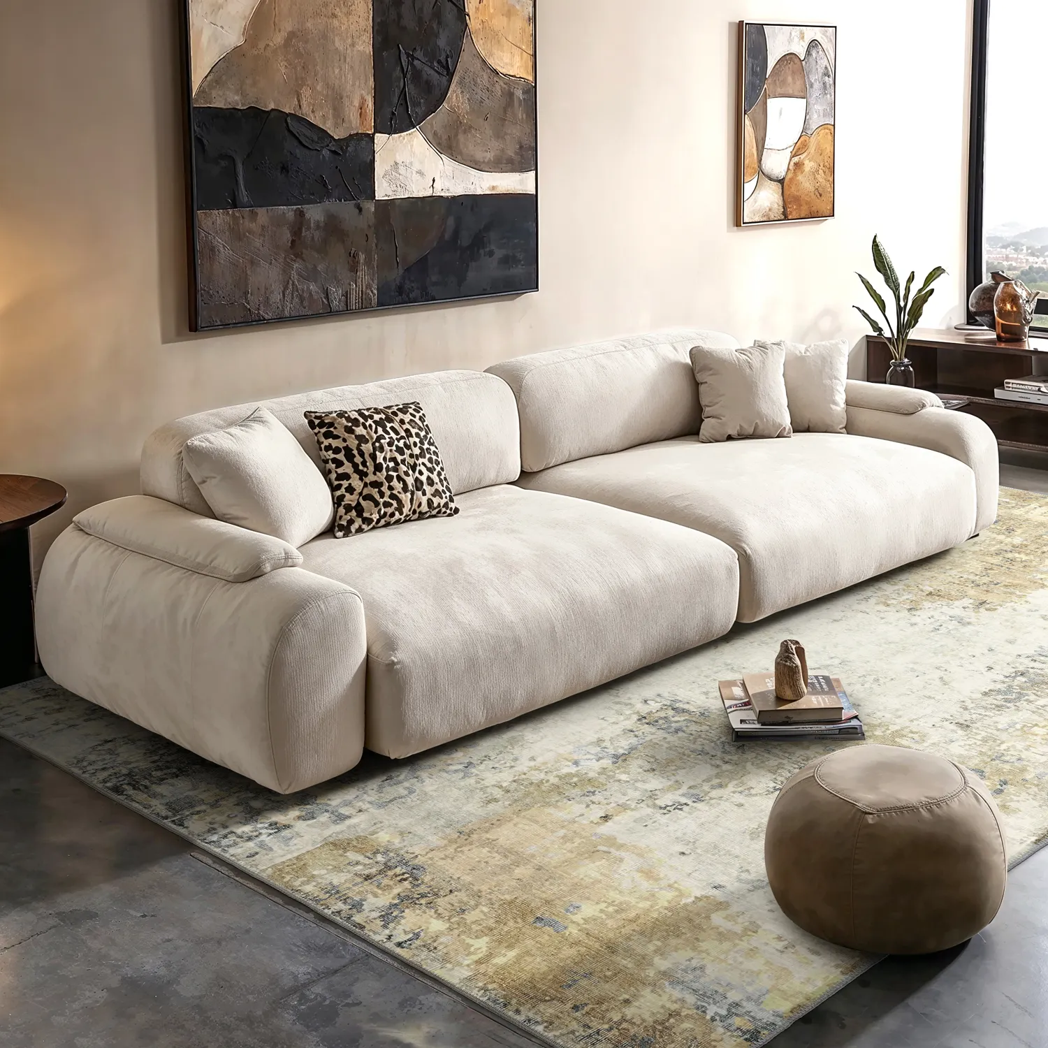 Flatweave rug - Comino (grey/multi)