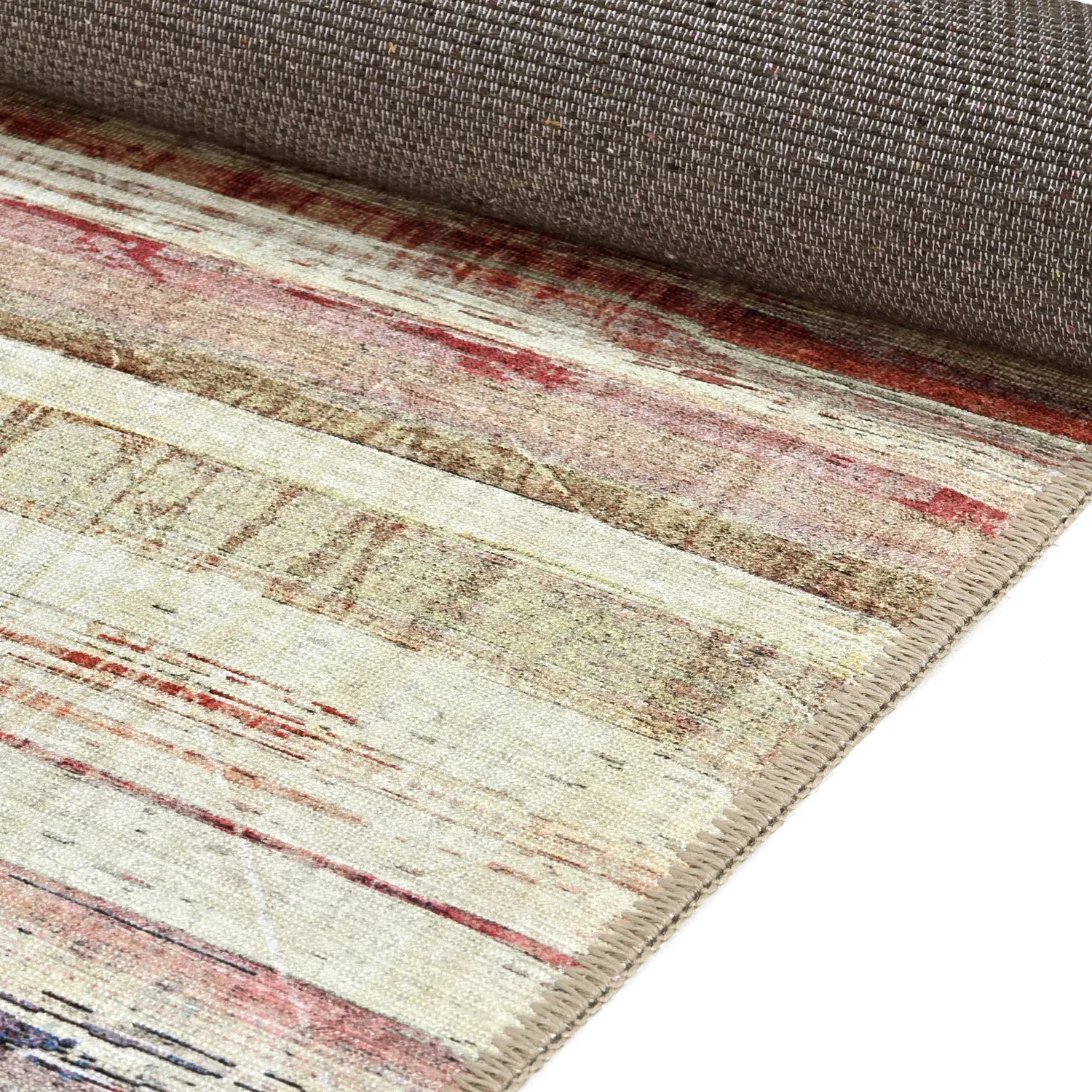 Flatweave rug - Delara (beige/multi)