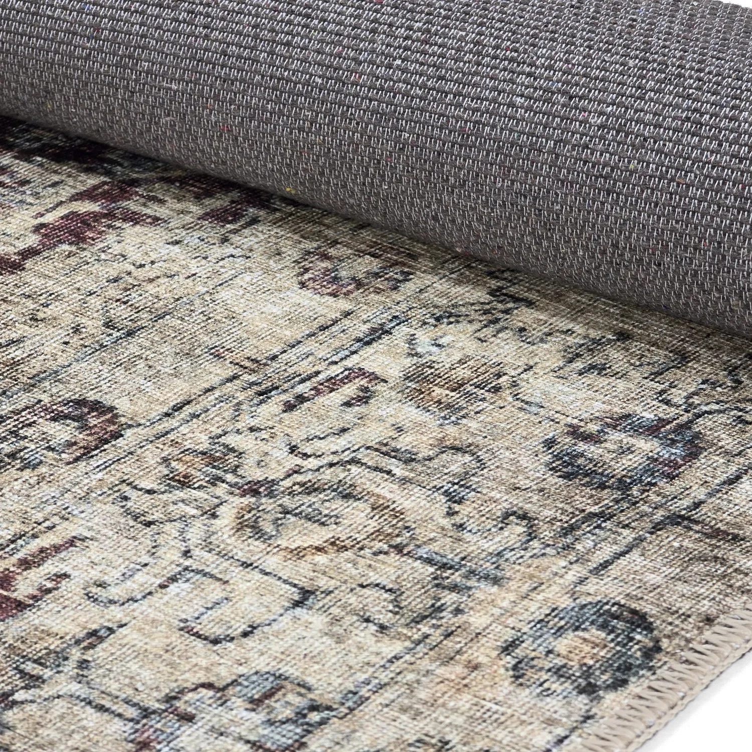 Flatweave rug - Delvar (red)