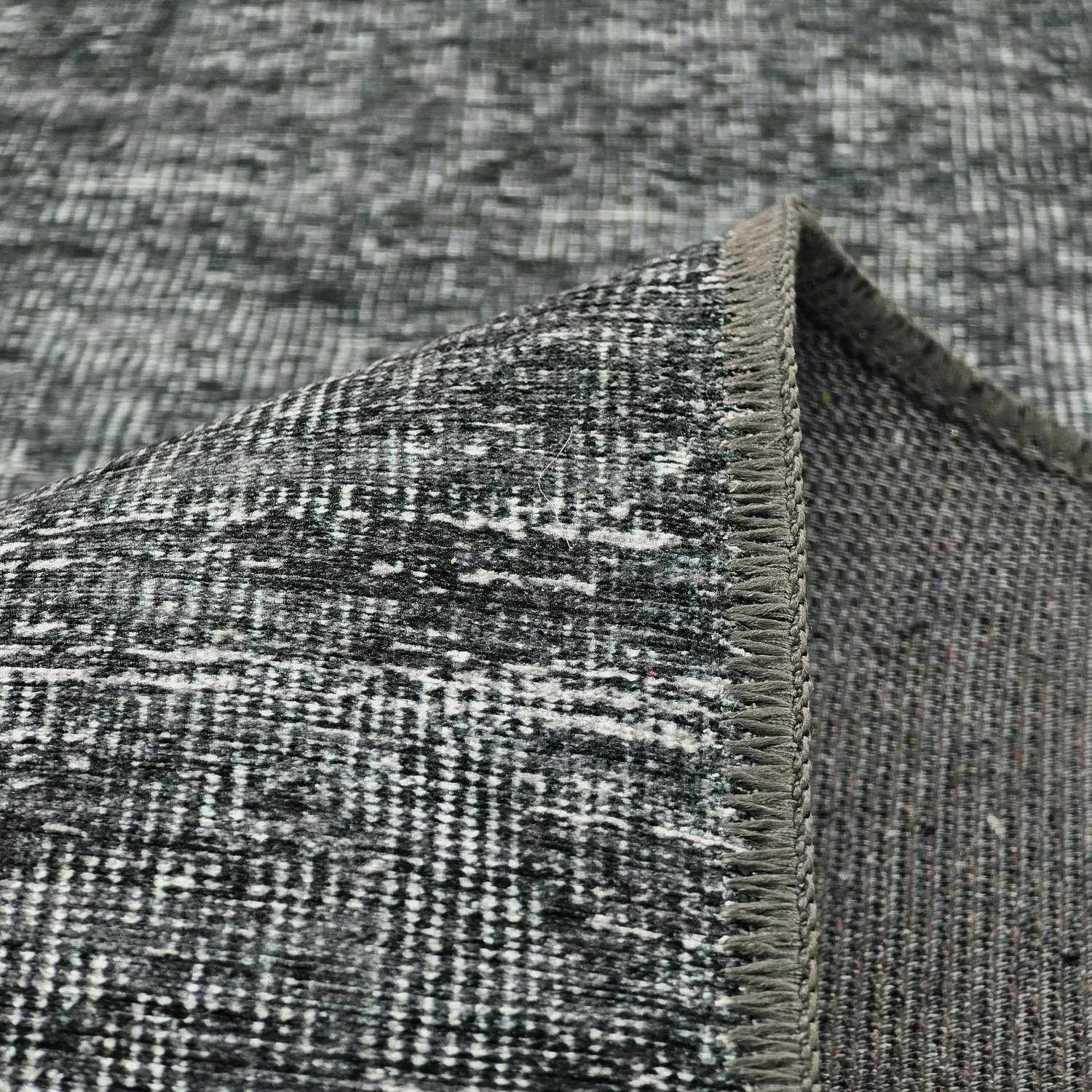 Flatweave rug - Elarion (black)