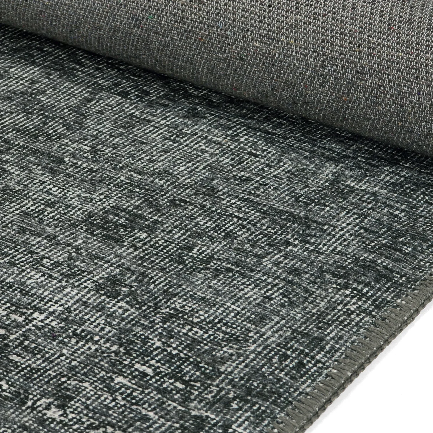 Flatweave rug - Elarion (black)