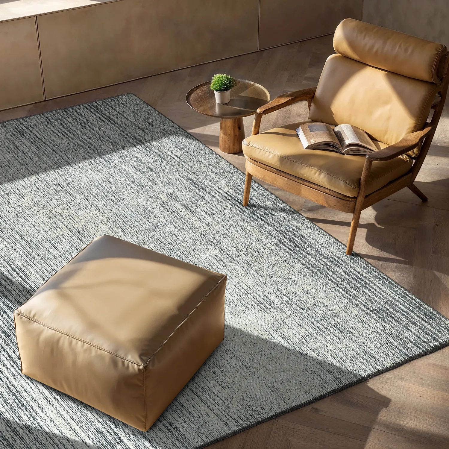 Flatweave rug - Elarion (grey)