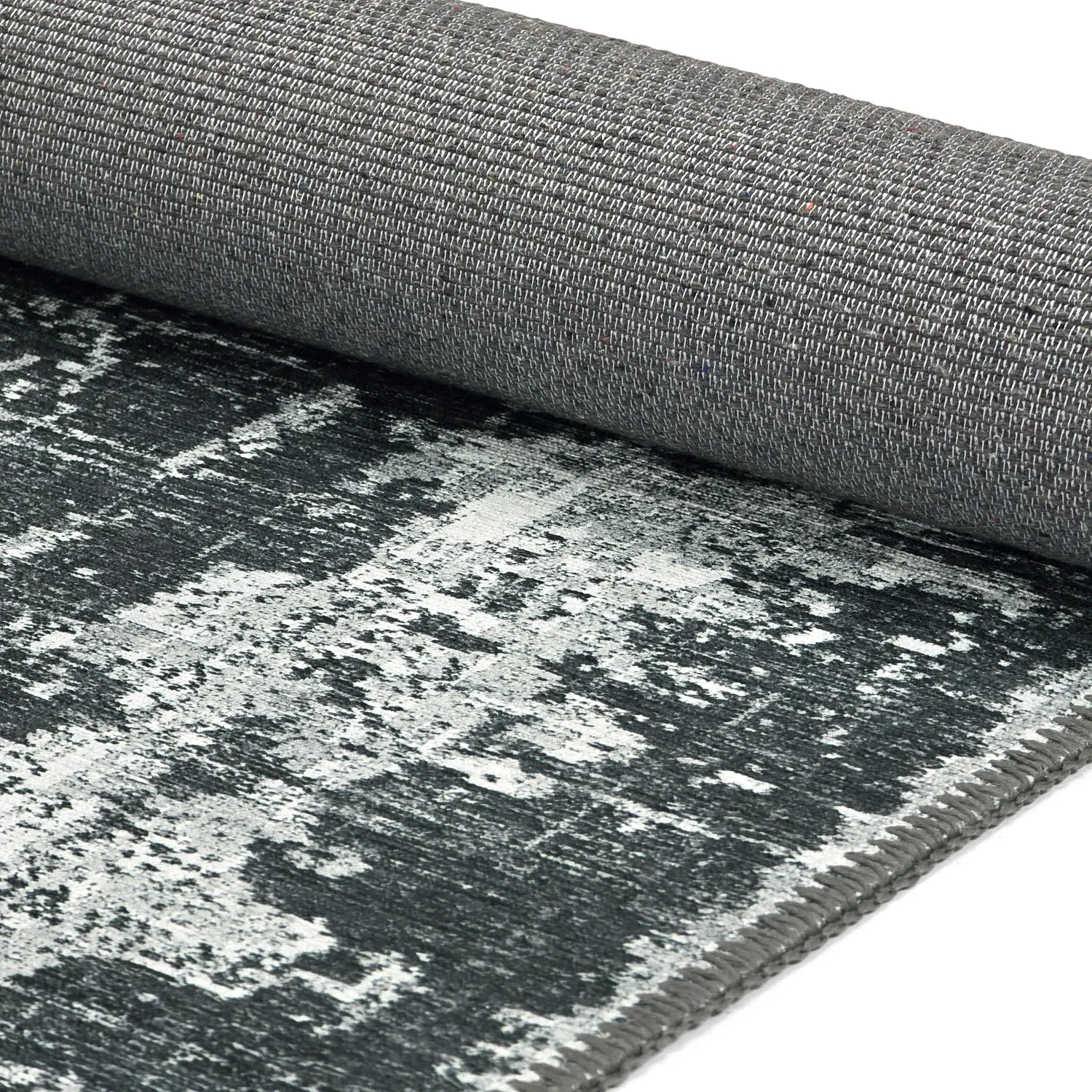 Flatweave rug - Elira (black)
