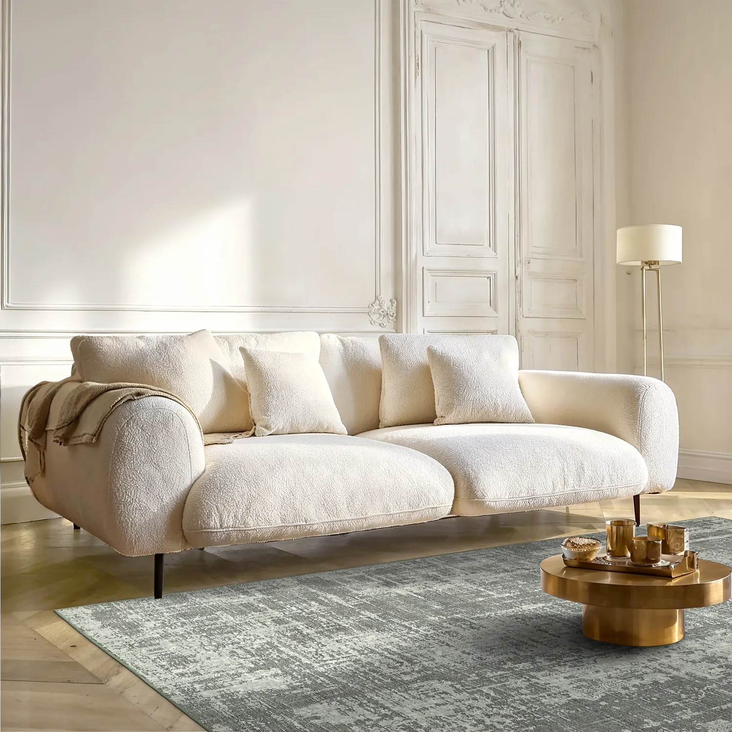 Flatweave rug - Elira (grey)