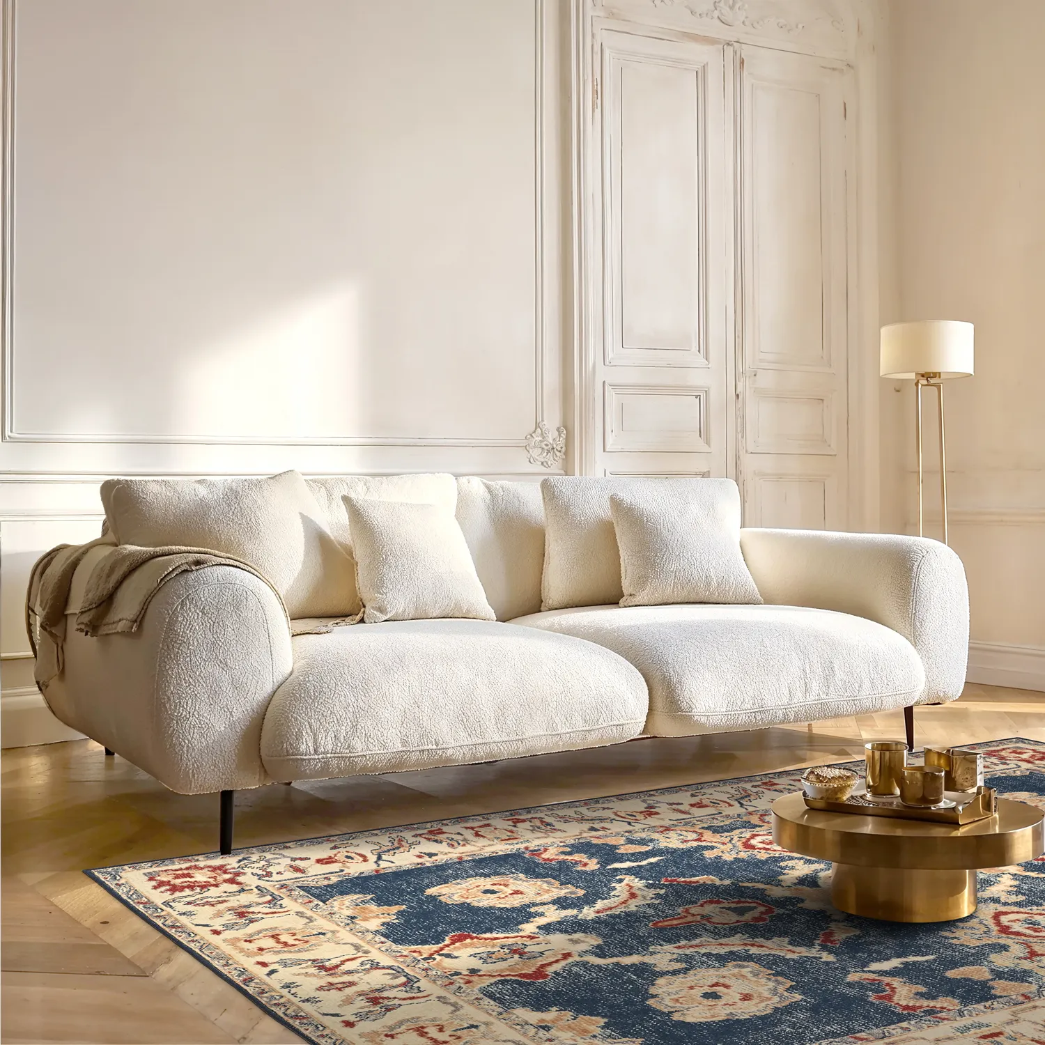 Flatweave rug - Fadarin (blue)