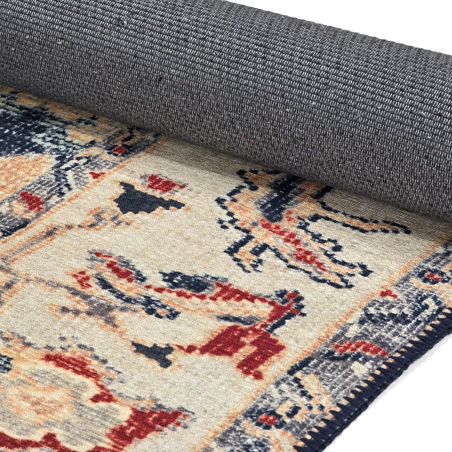 Flatweave rug - Fadarin (blue)