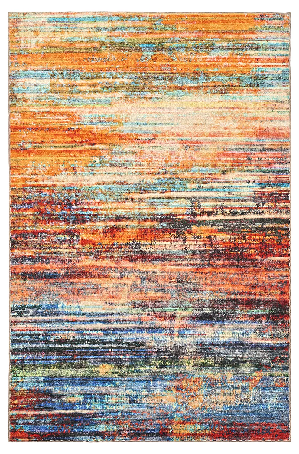 Flatweave rug - Kazea (orange/multi)