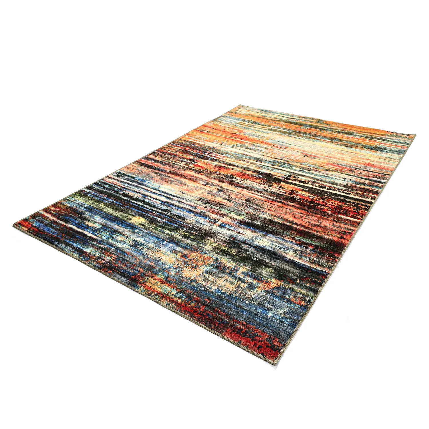 Flatweave rug - Kazea (orange/multi)