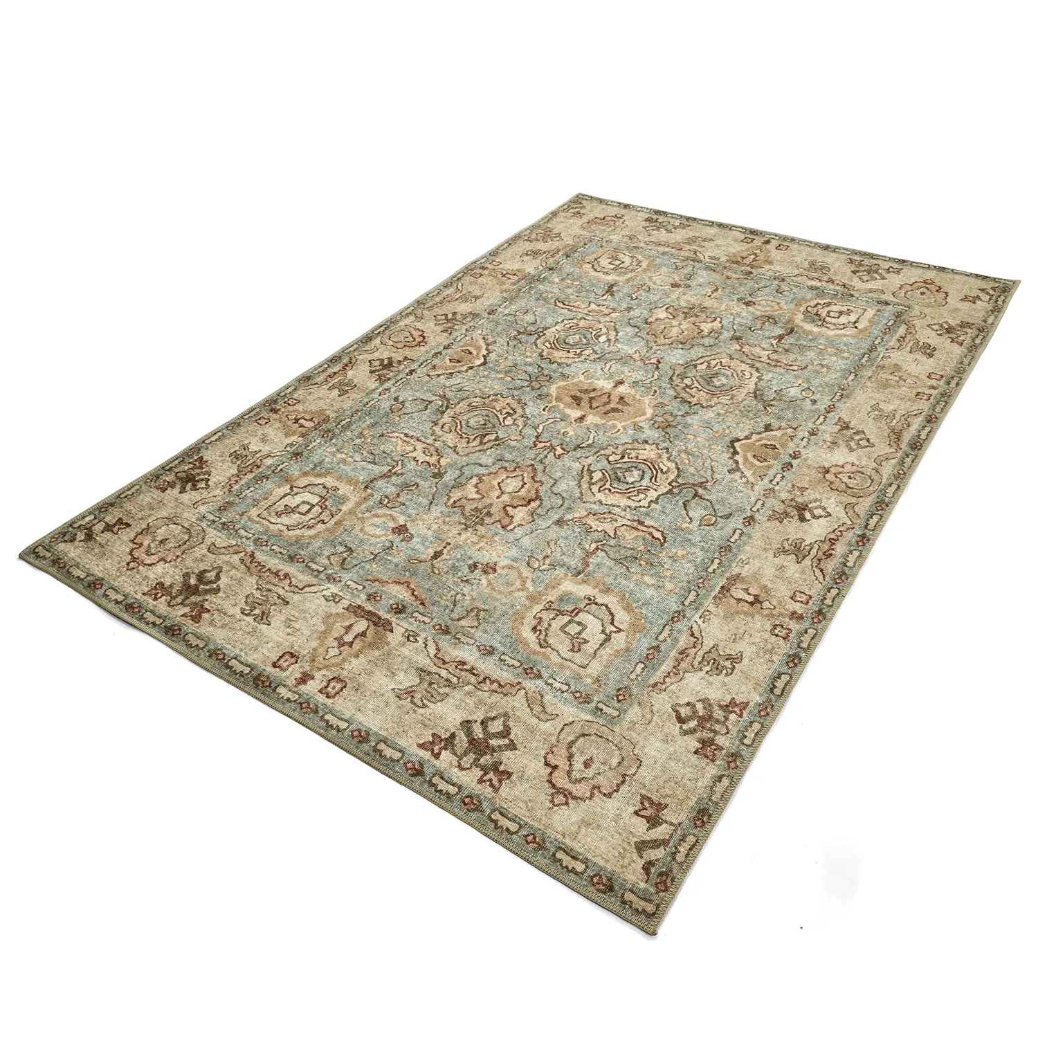 Flatweave rug - Layla (light blue)